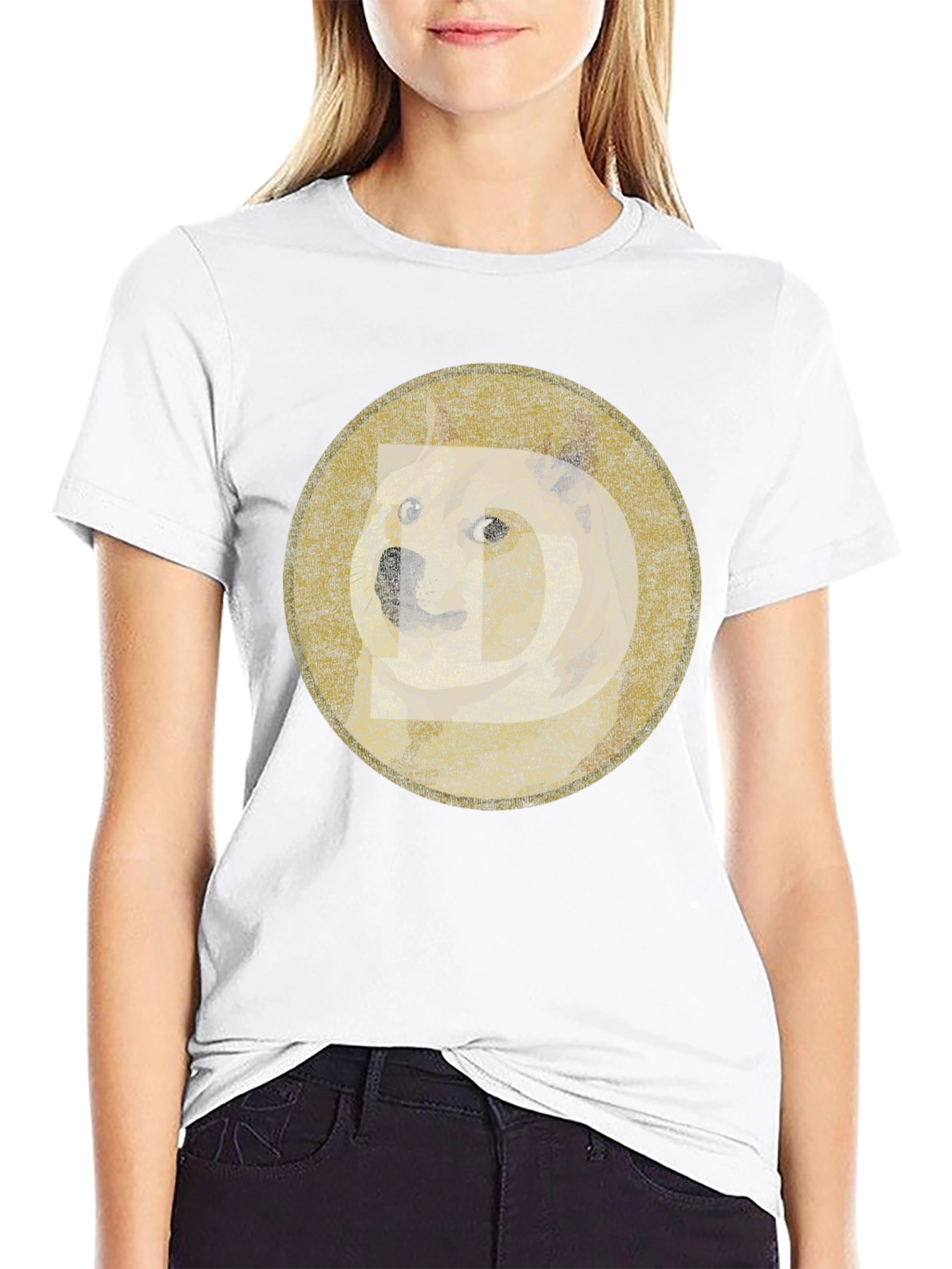 Doge Meme Black T-Shirt