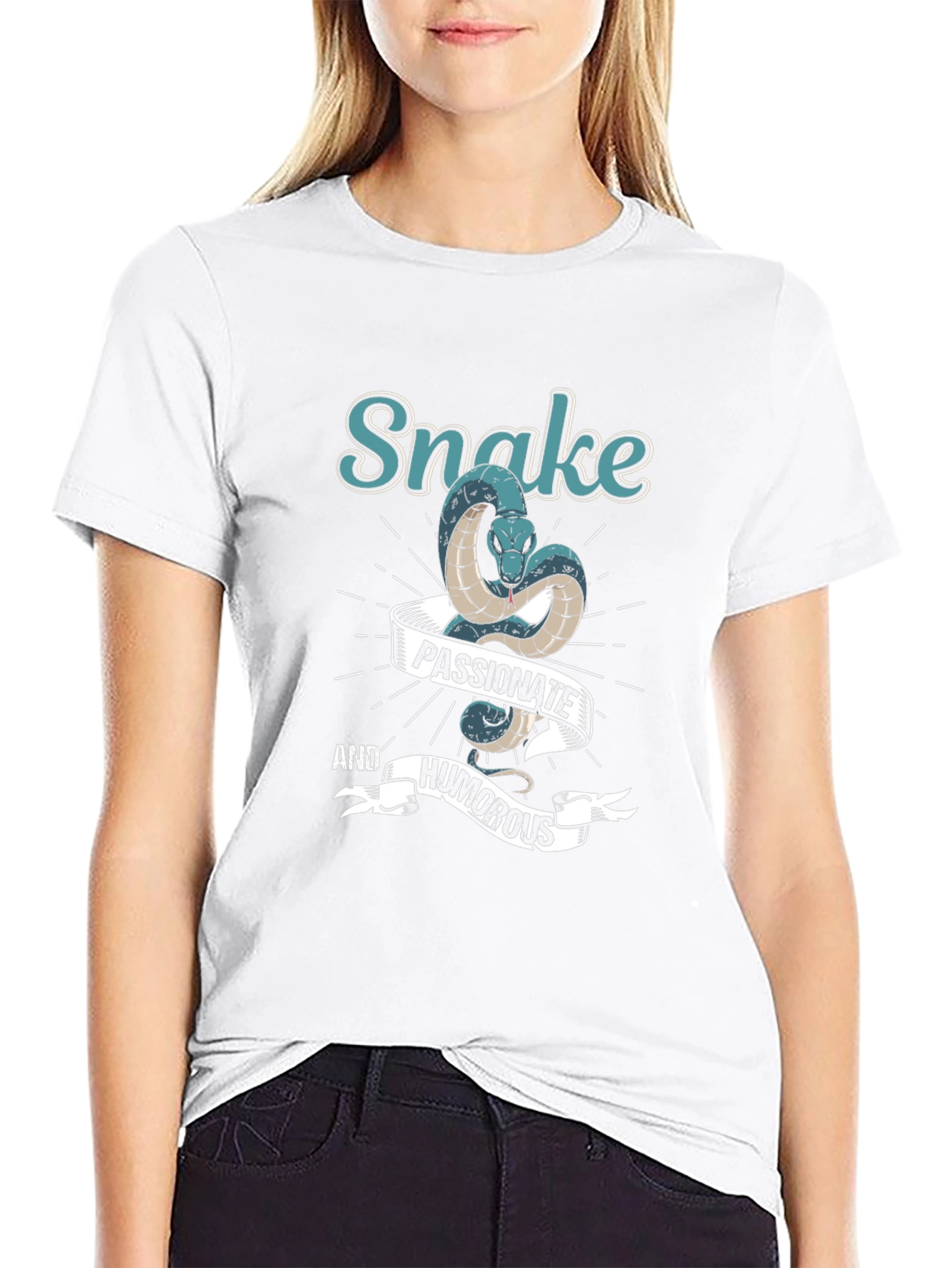 Snake Passionate and Humorous Graphic T-Shirt