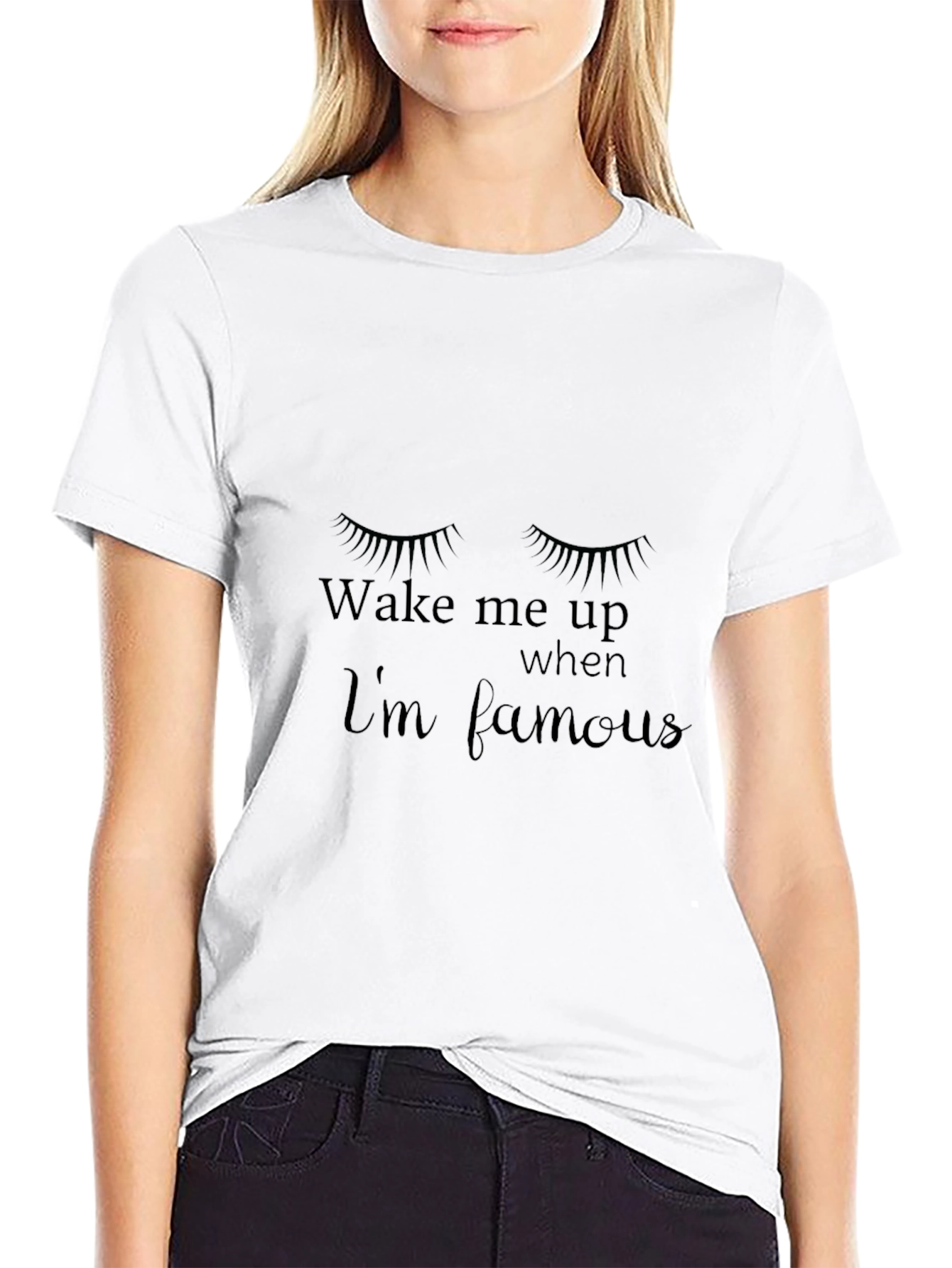 Wake Me Up When Im Famous Black Tee