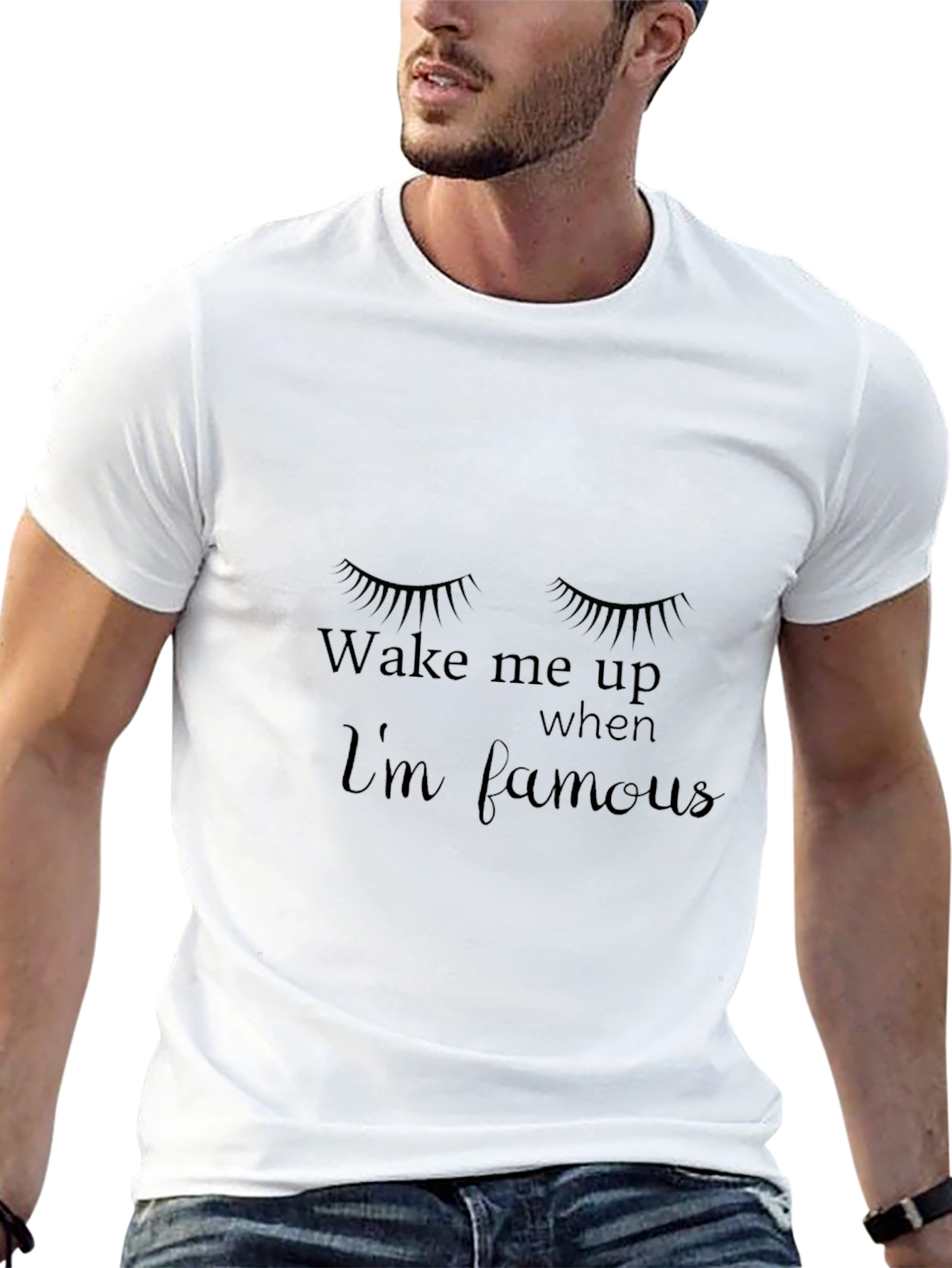 Wake Me Up When Im Famous Black Tee