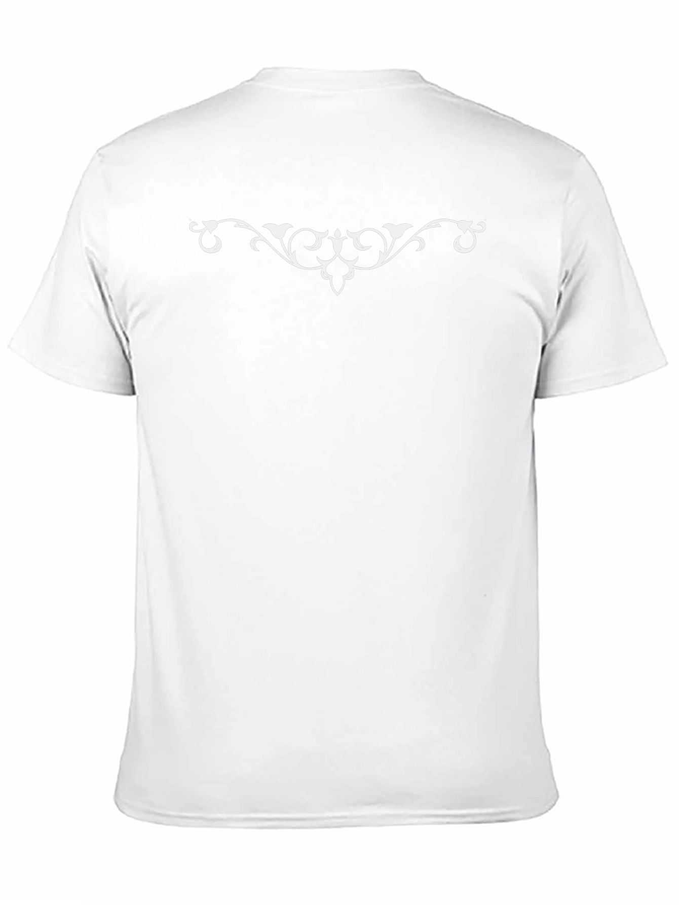 Elegant Scrollwork Black T-Shirt