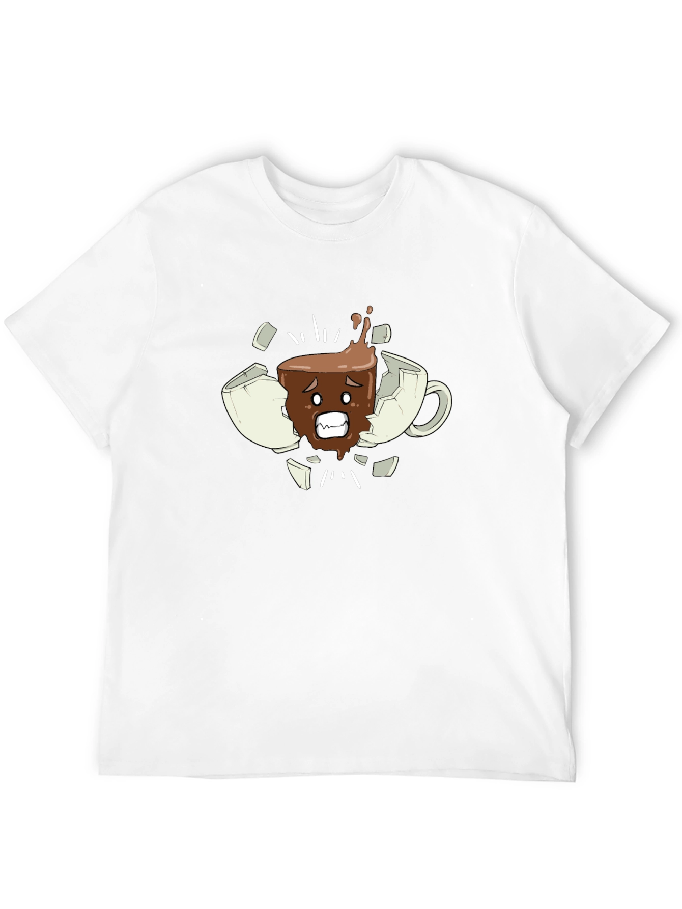 Broken Mug T-Shirt - Funny Coffee Lover Tee