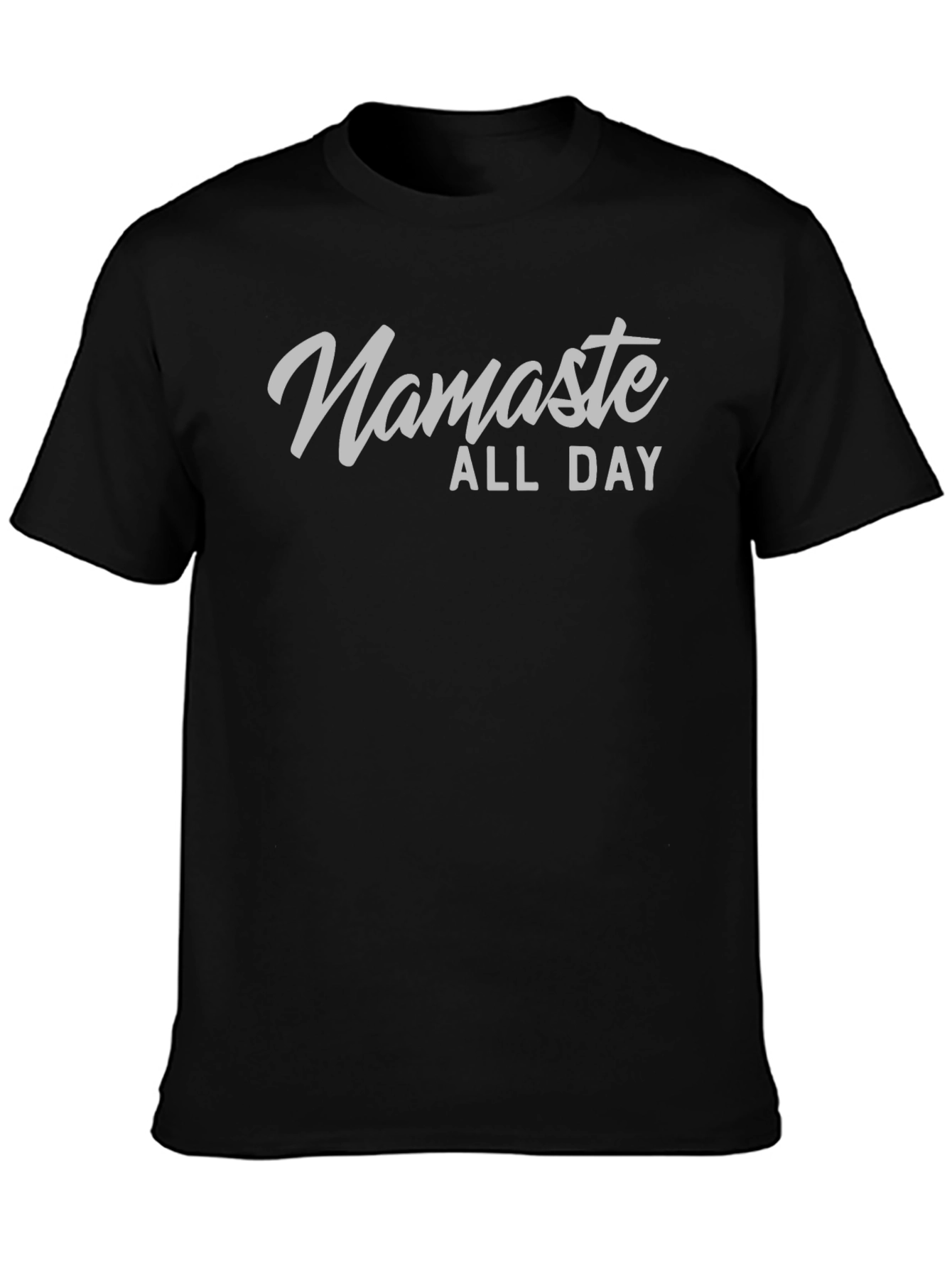 Namaste All Day Black T-Shirt