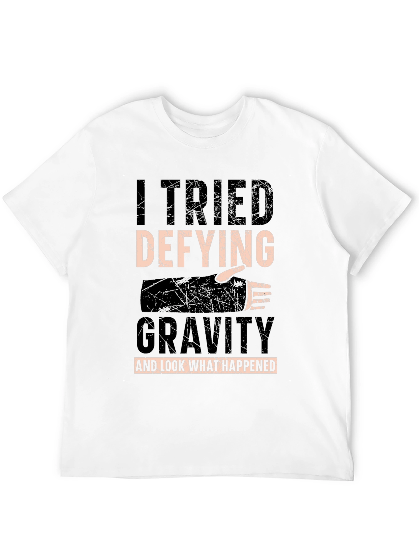 I Tried Defying Gravity T-Shirt - Funny Fall Tee