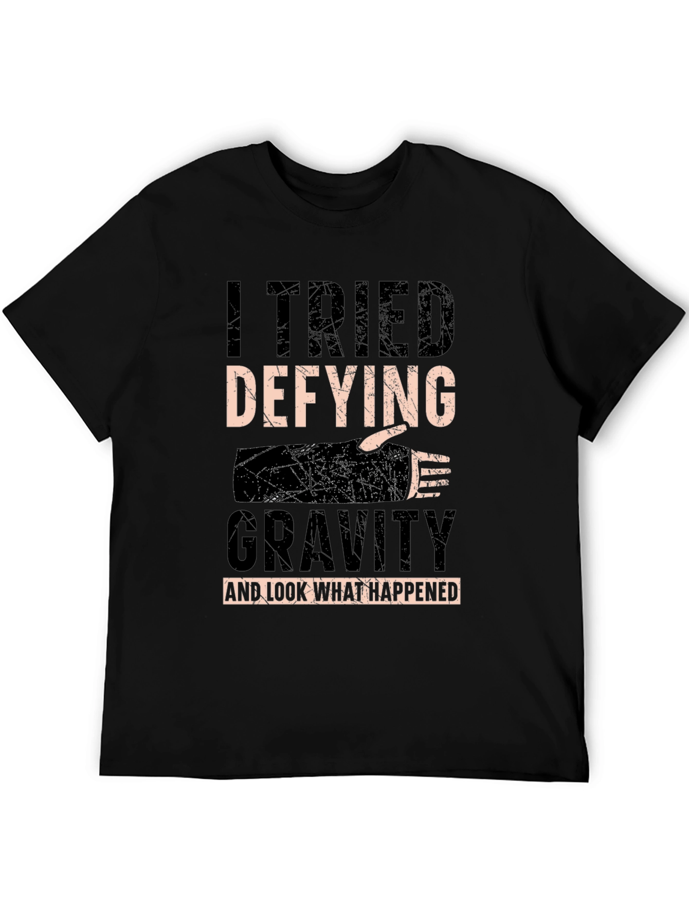 I Tried Defying Gravity T-Shirt - Funny Fall Tee
