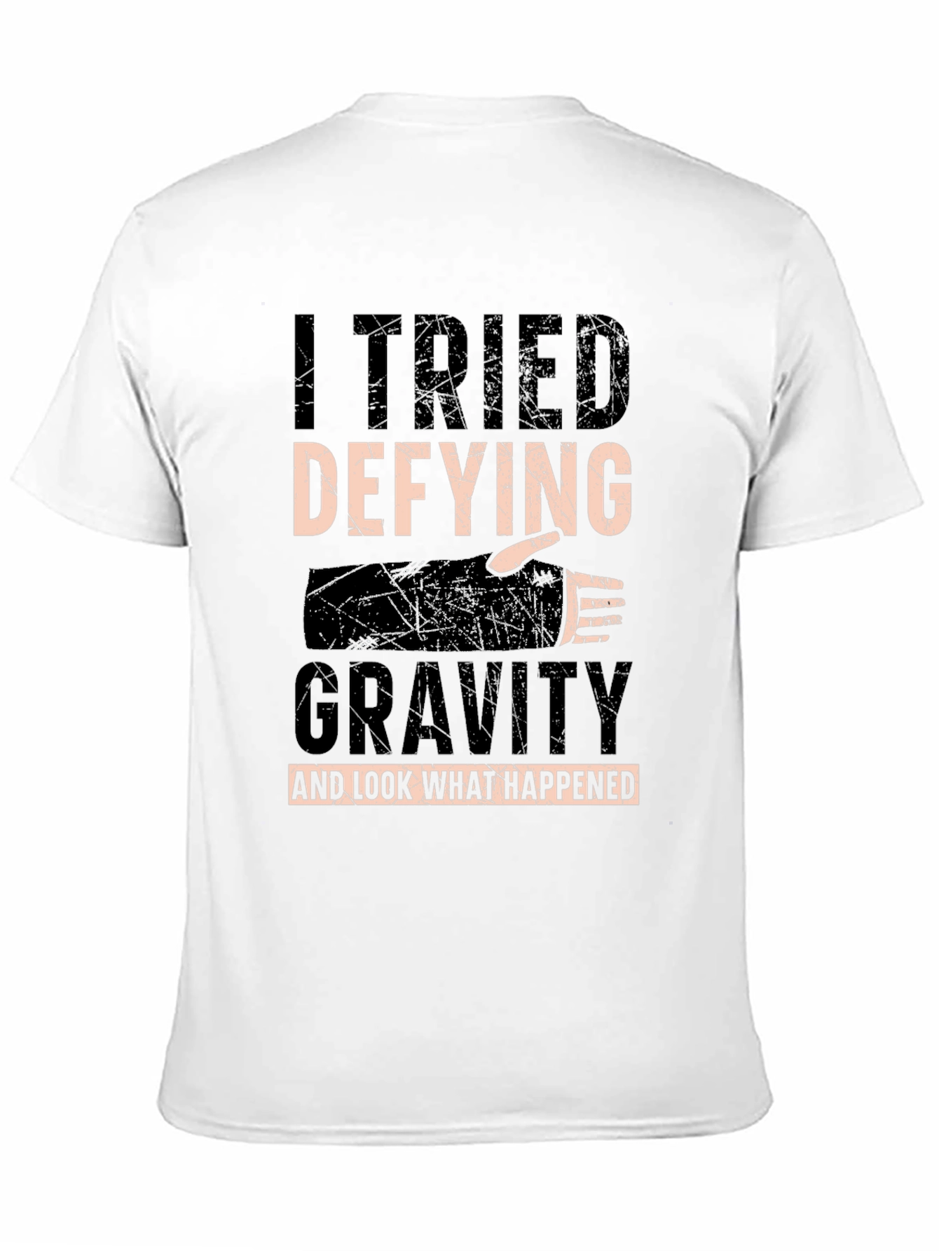 I Tried Defying Gravity T-Shirt - Funny Fall Tee