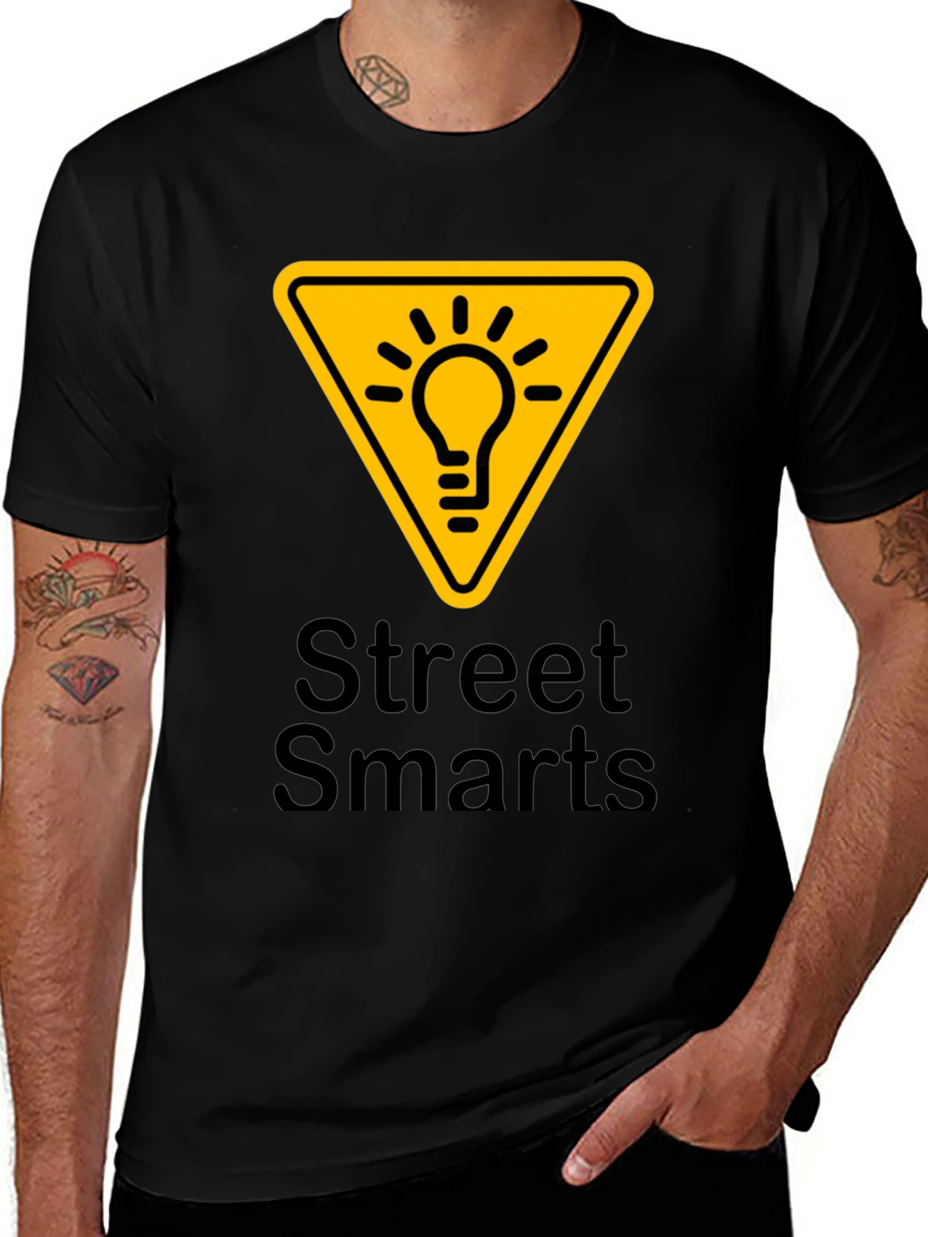 Street Smarts T-Shirt - Black Graphic Tee