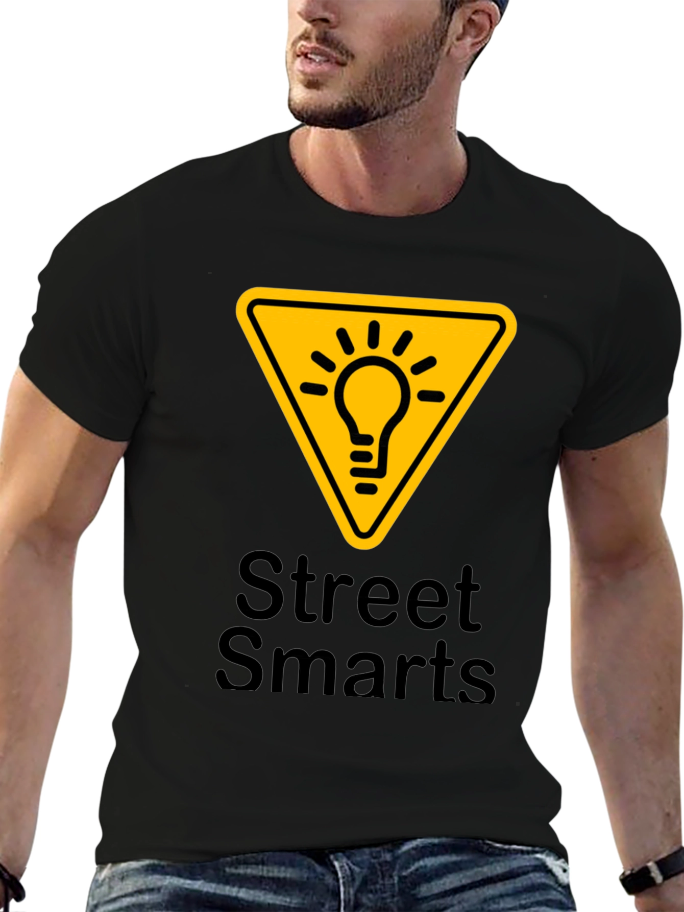 Street Smarts T-Shirt - Black Graphic Tee