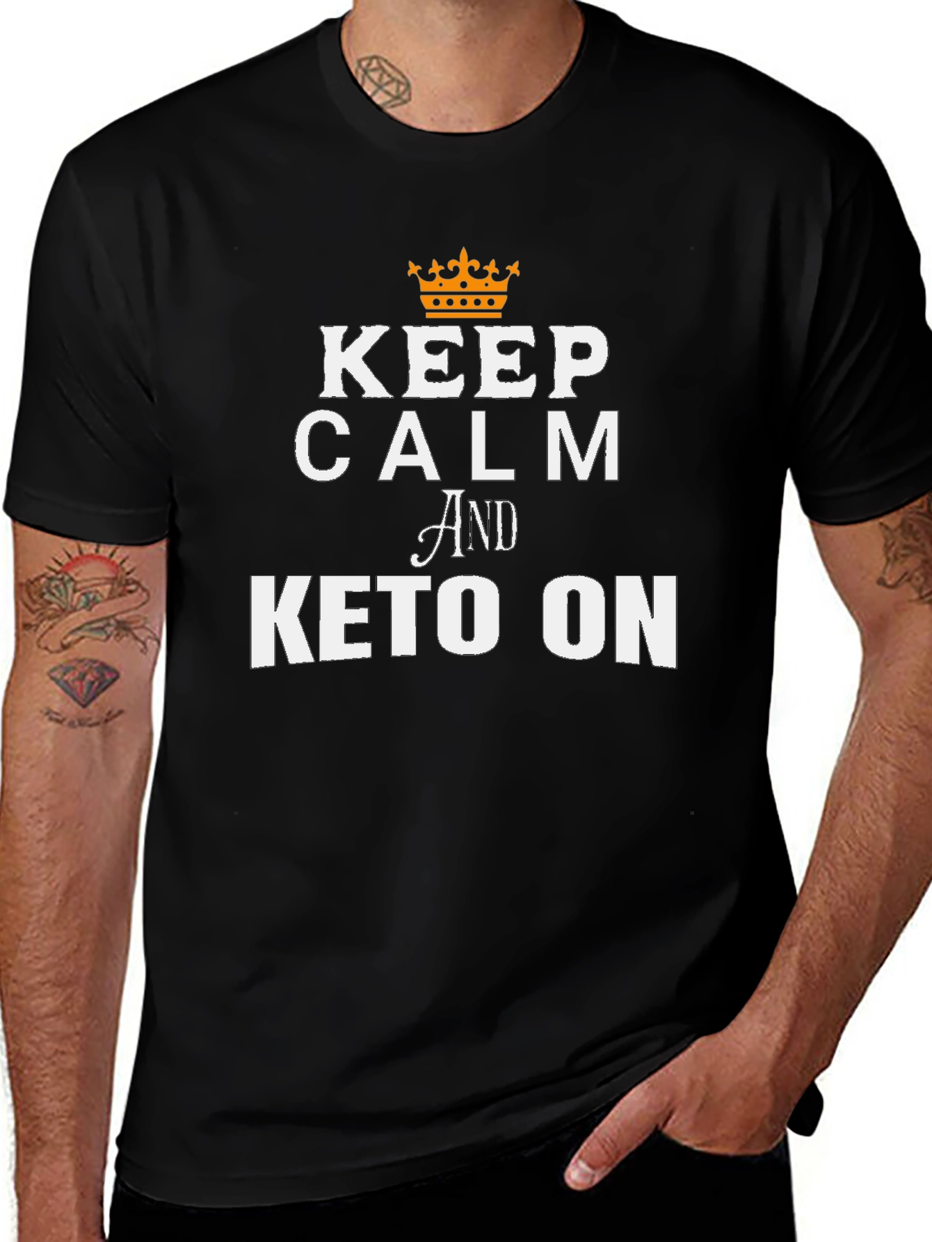 Keep Calm and Keto On Graphic Tee