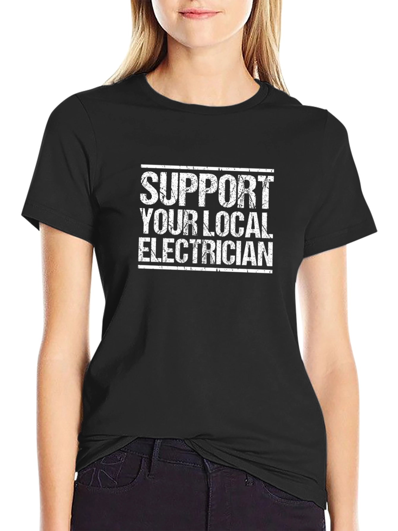 Support Your Local Electrician Graphic T-Shirt