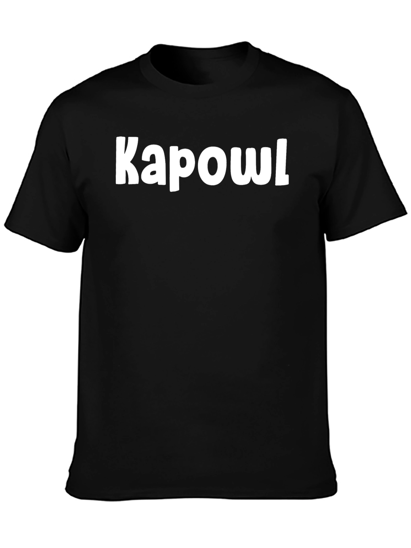 Kapowl Graphic Tee - Casual Black T-Shirt
