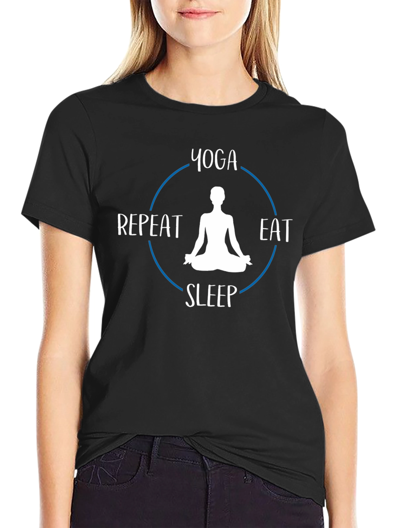 Yoga Eat Sleep Repeat T-Shirt