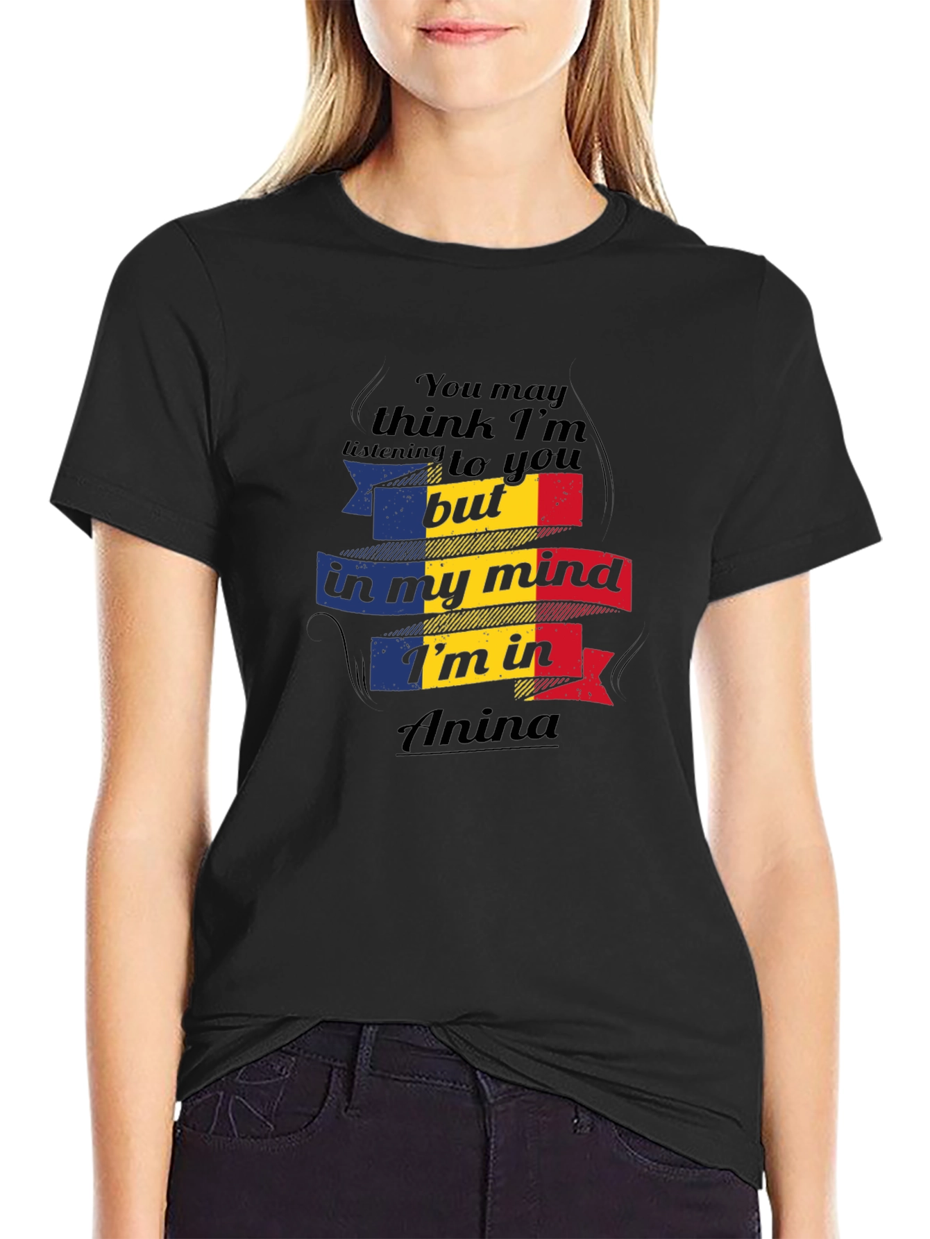 Anina Mind T-Shirt Romania Flag Design