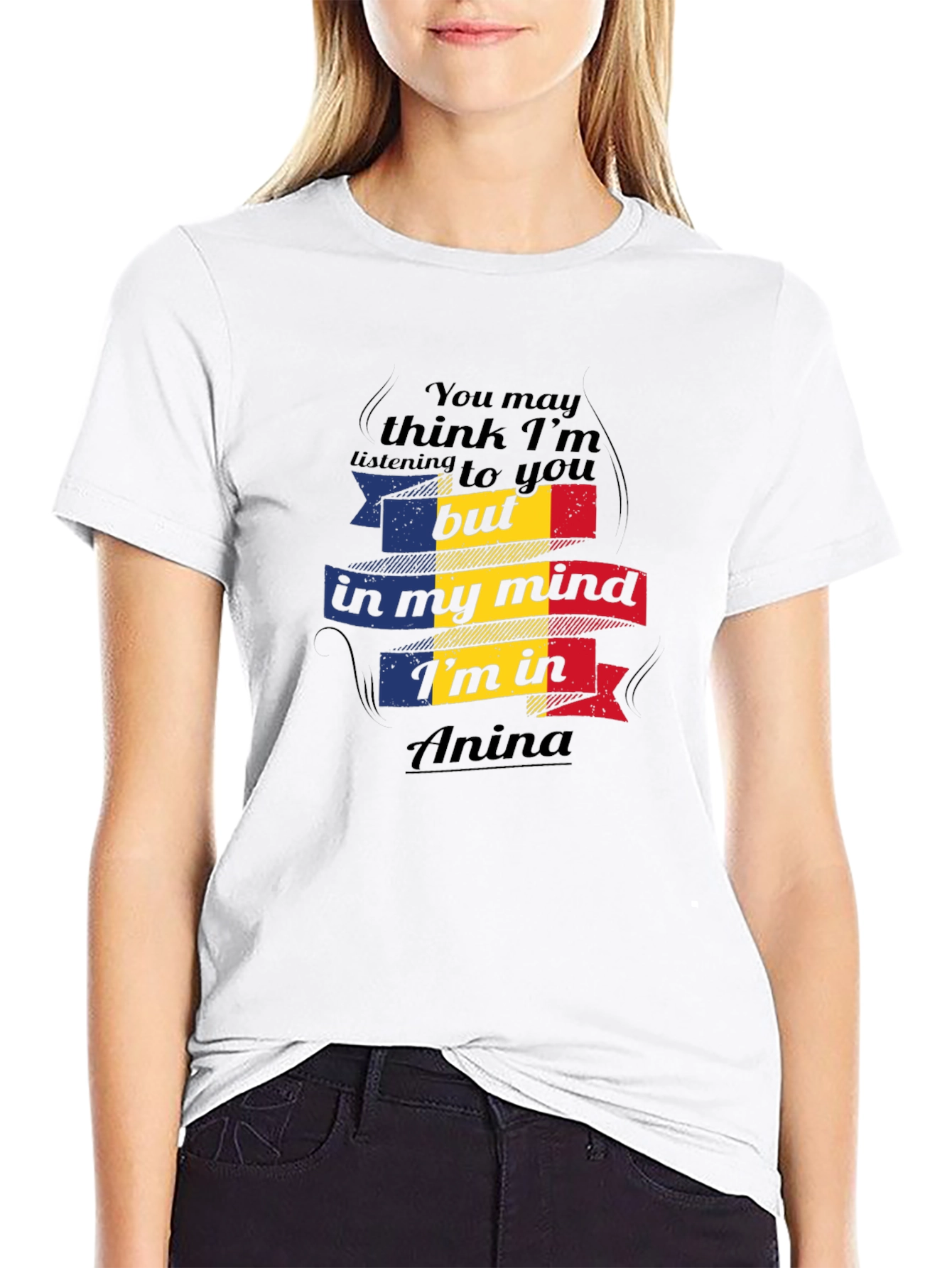 Anina Mind T-Shirt Romania Flag Design