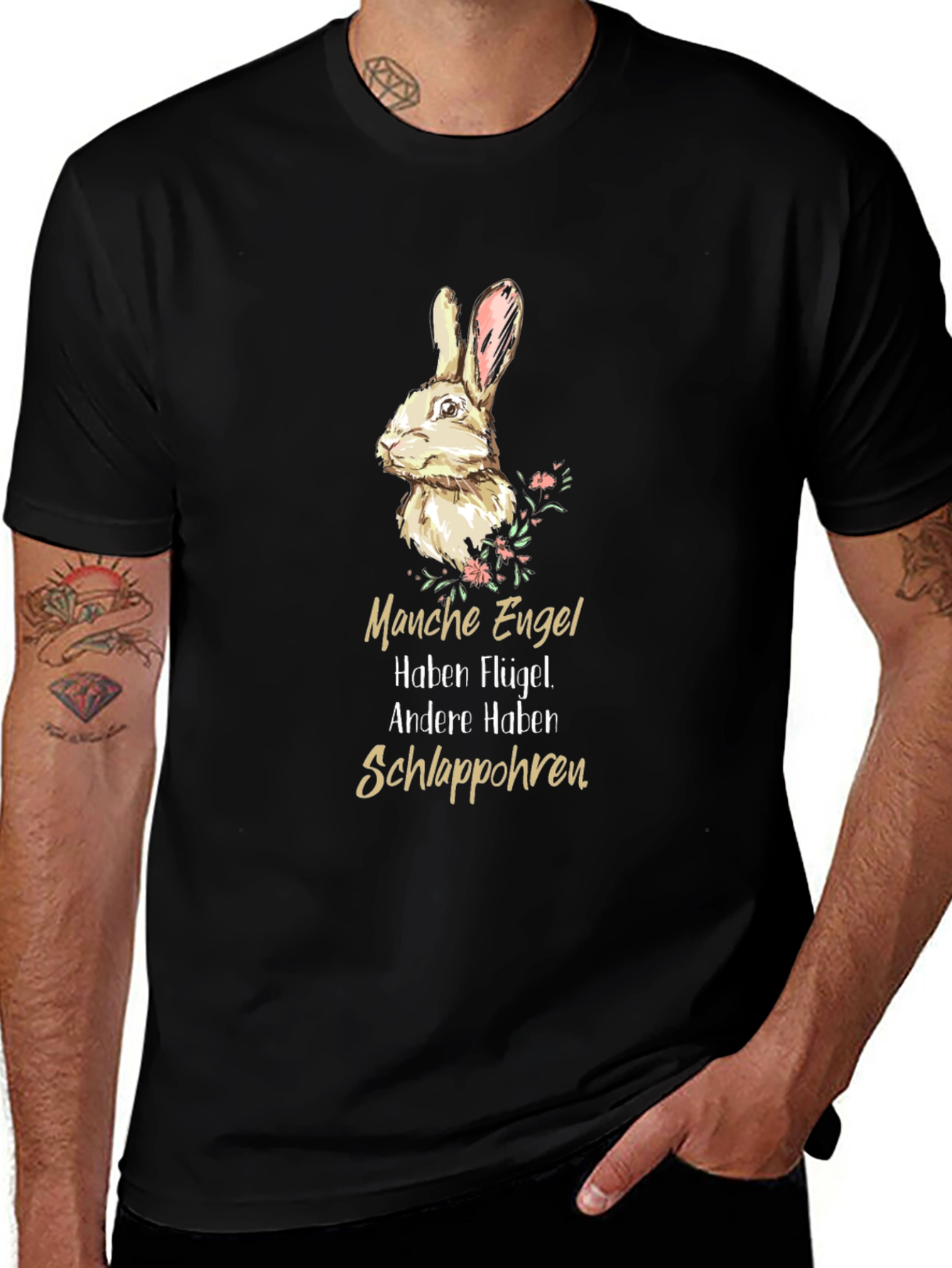 Bunny Rabbit T-Shirt - Manche Engel Design