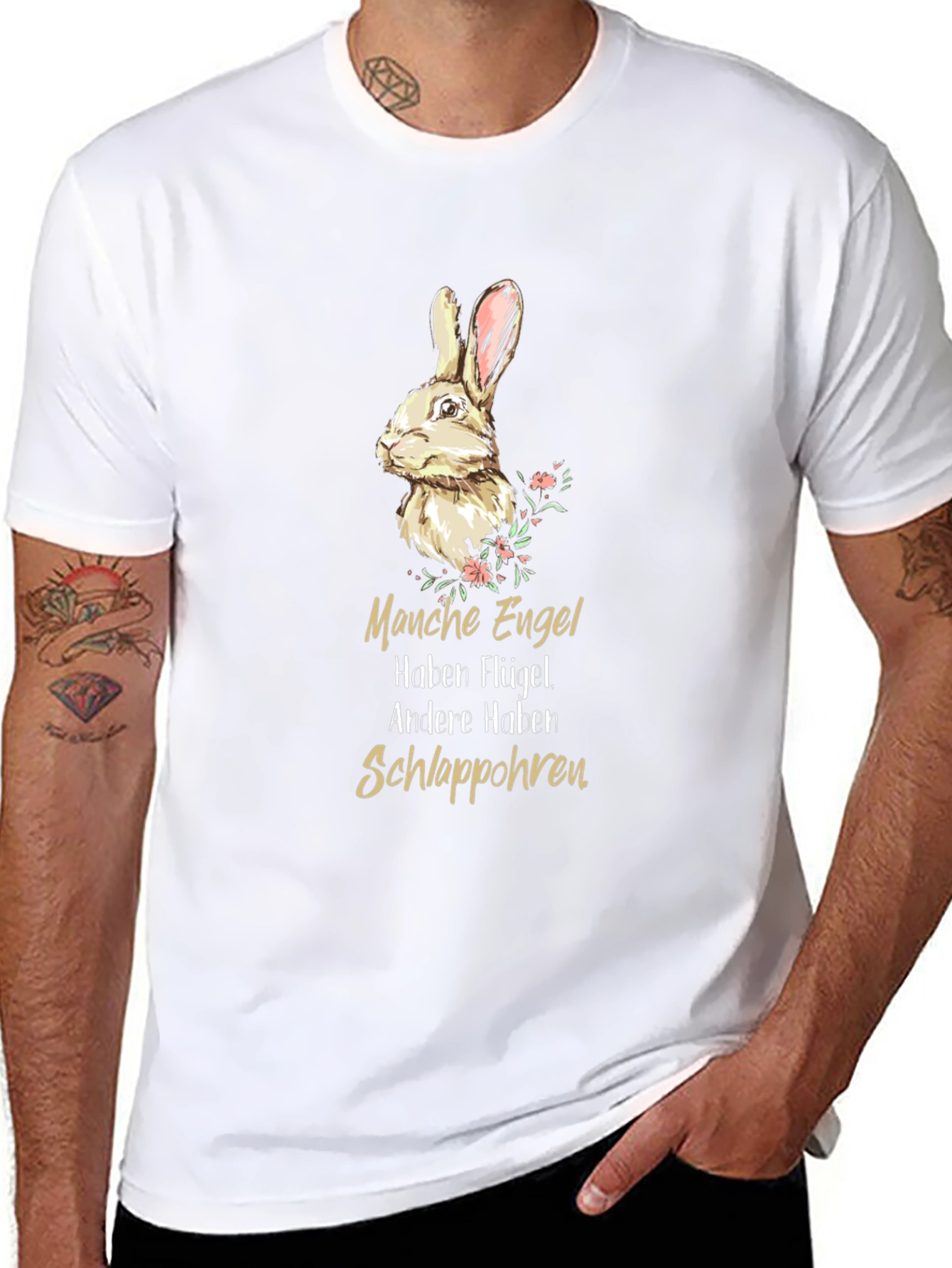 Bunny Rabbit T-Shirt - Manche Engel Design