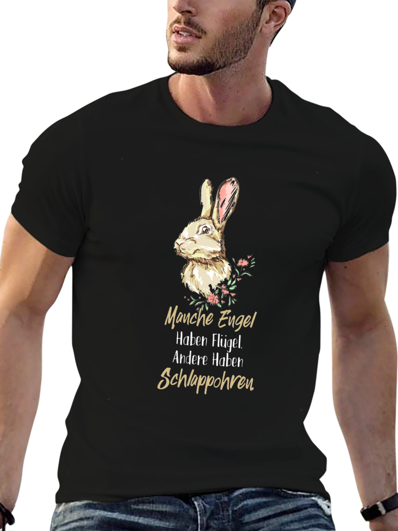 Bunny Rabbit T-Shirt - Manche Engel Design