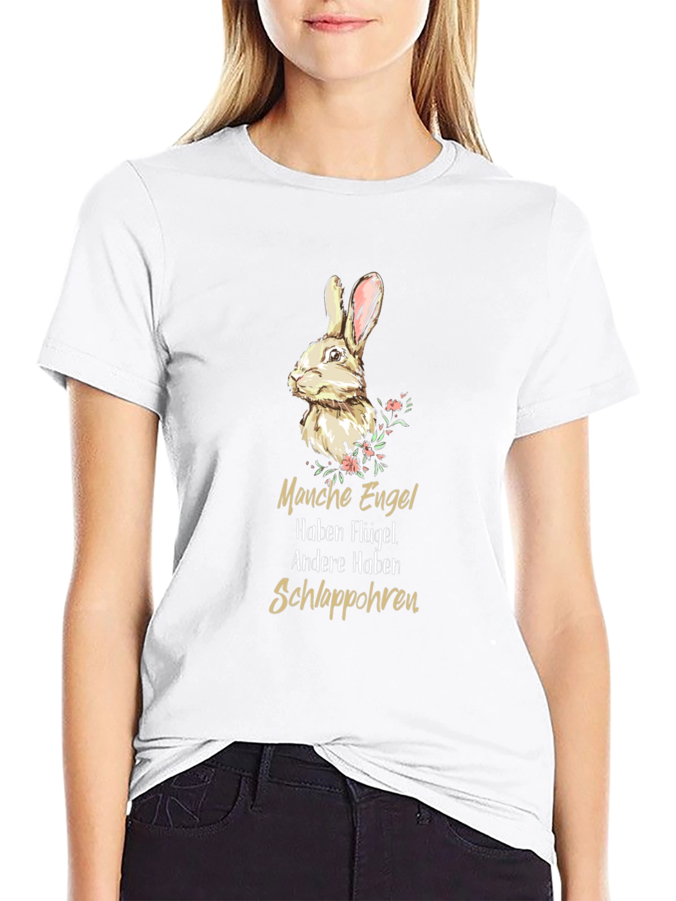Bunny Rabbit T-Shirt - Manche Engel Design