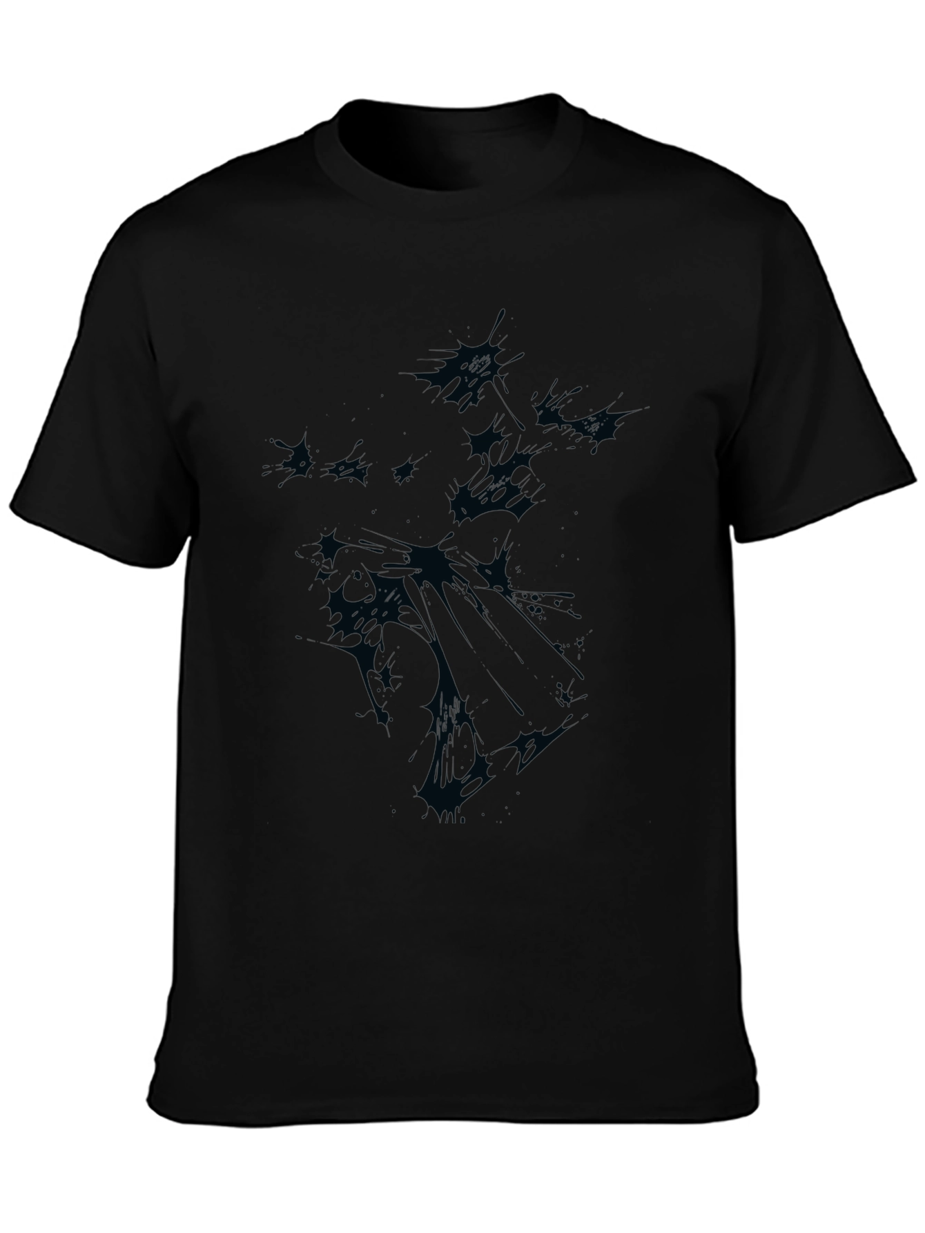 Mens Black Graphic T-Shirt
