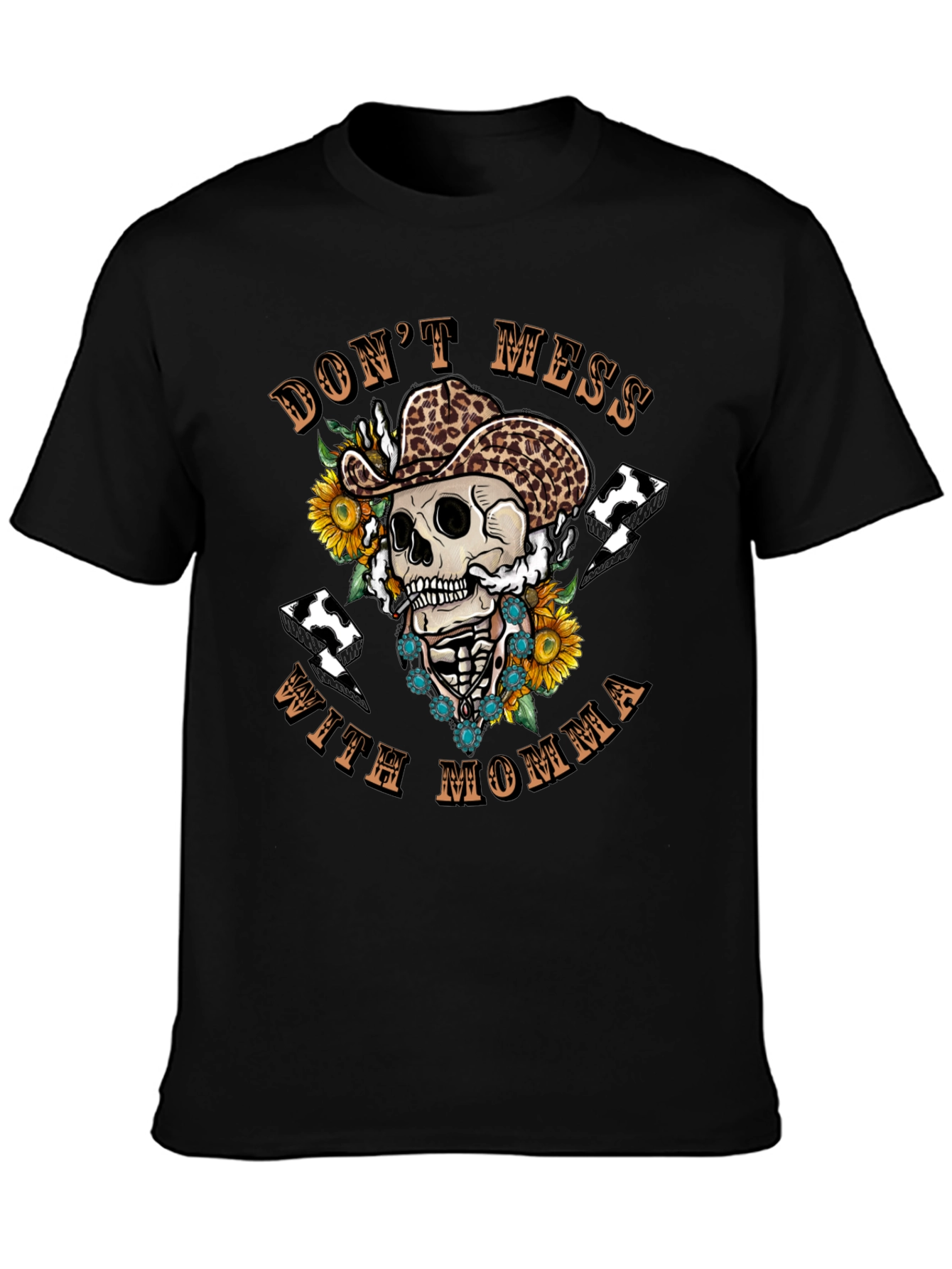 Dont Mess with Momma Skeleton Graphic Tee