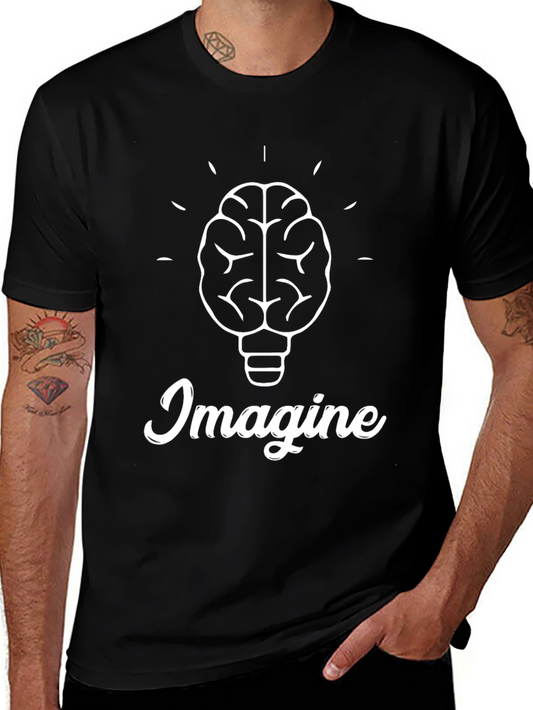 Imagine Brain Lightbulb T-Shirt