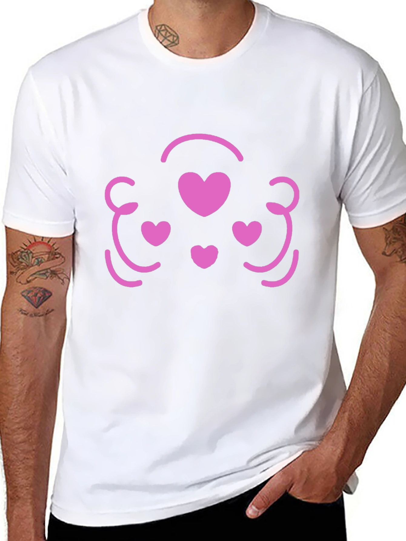 Heart Face T-Shirt - Cute Graphic Tee
