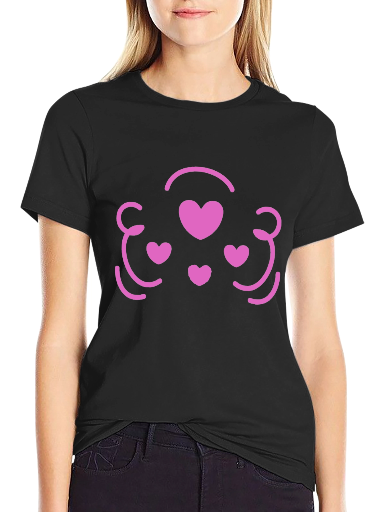 Heart Face T-Shirt - Cute Graphic Tee