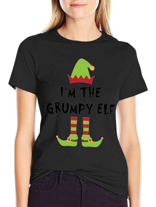 Grumpy Elf T-Shirt - Holiday Humor