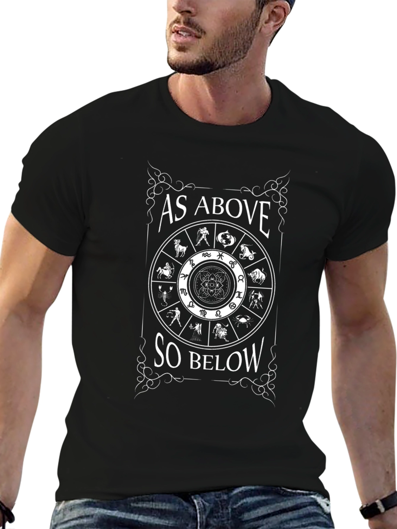 As Above So Below Zodiac Graphic Tee