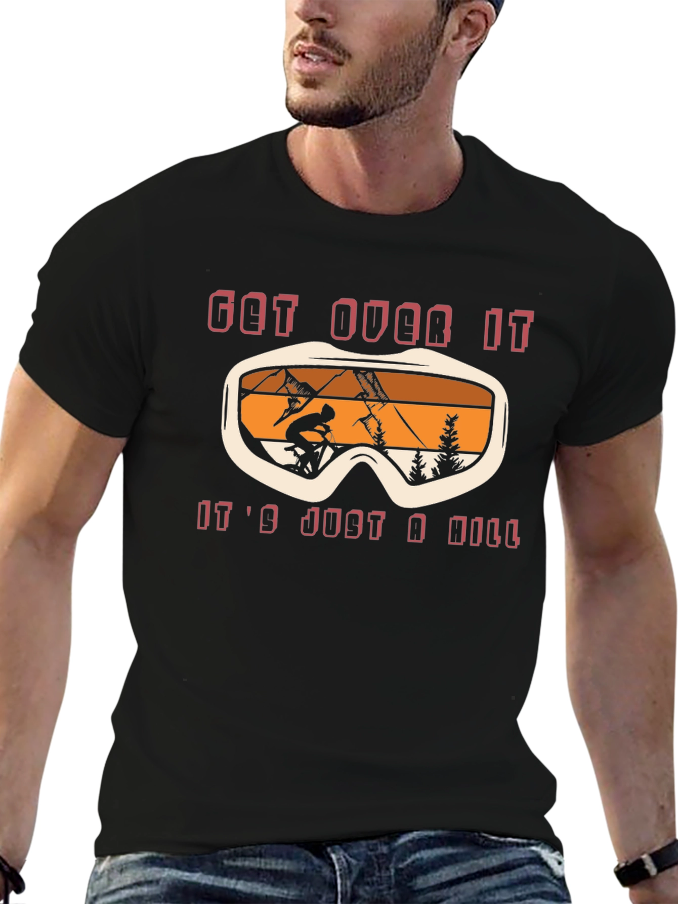 Get Over It Ski T-Shirt - Mountain Biking Tee