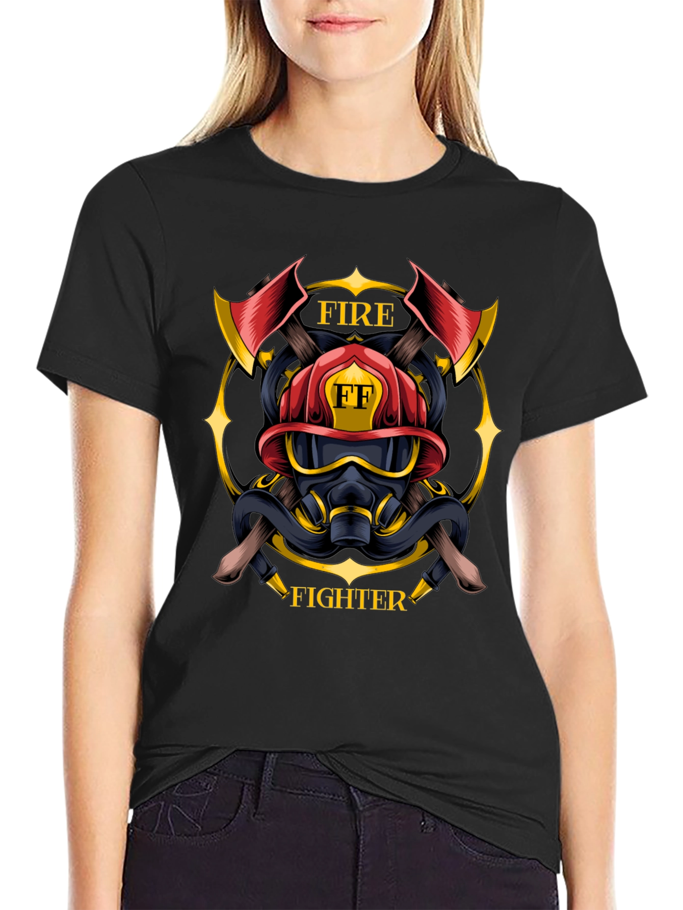 Firefighter Emblem T-Shirt - Courage & Duty