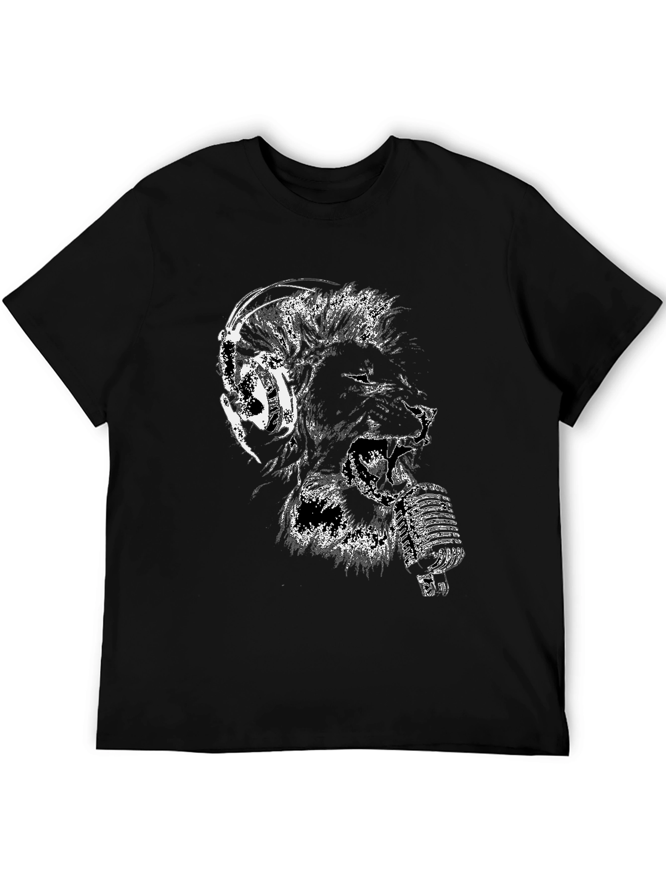 Lion Headphone Music T-Shirt