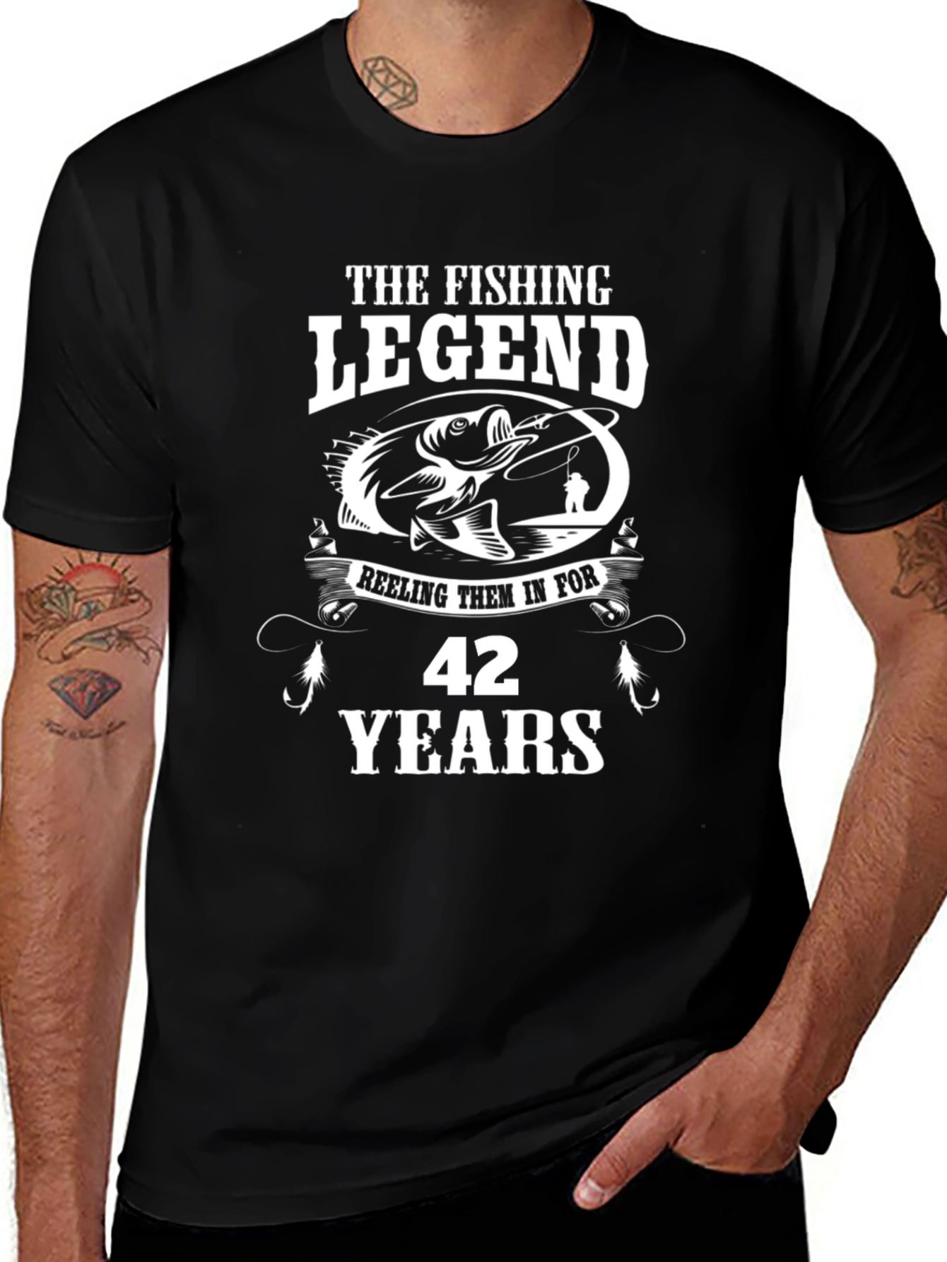 Fishing Legend 42 Years T-Shirt