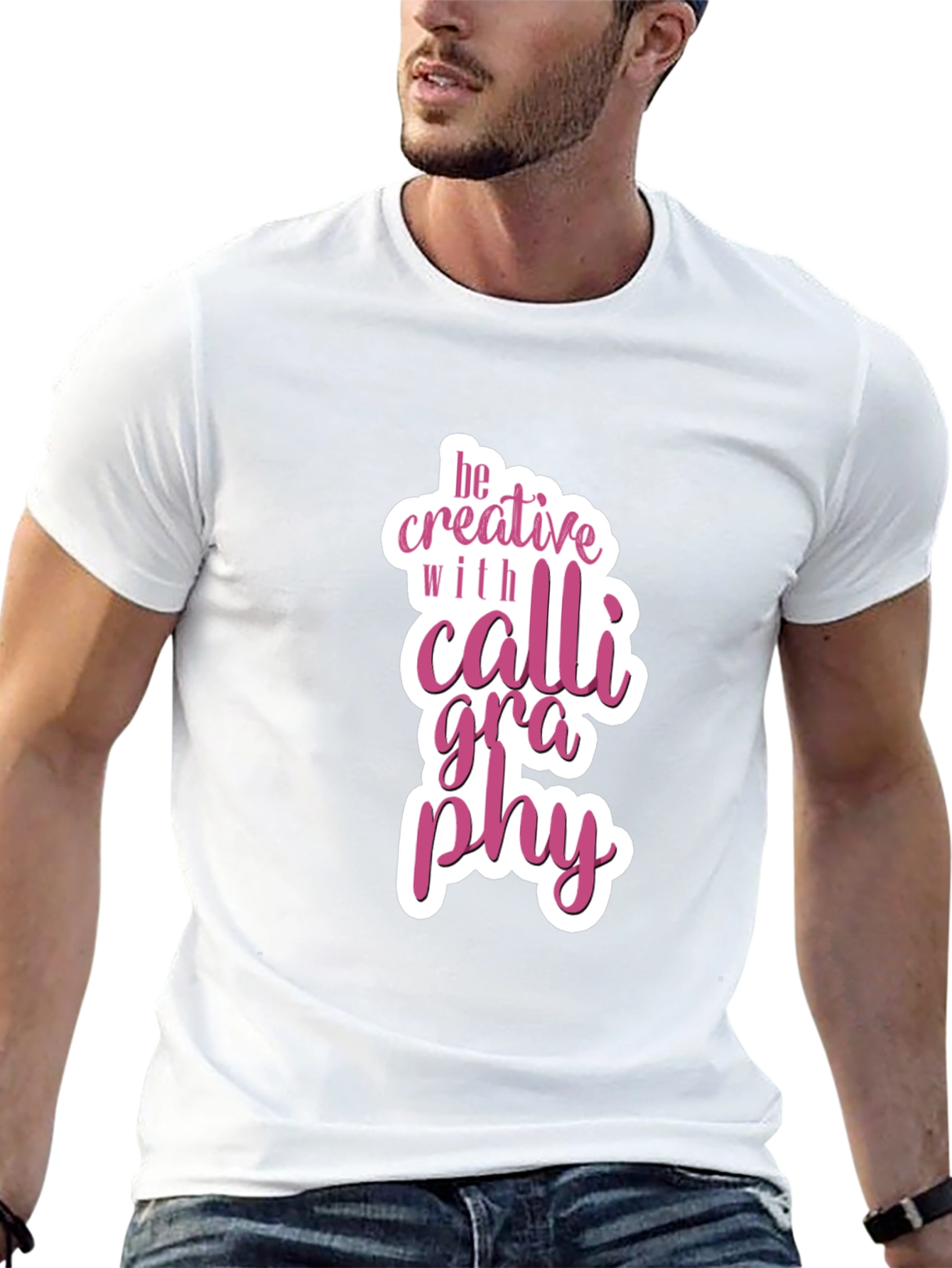 Be Creative Calligraphy Graphic T-Shirt