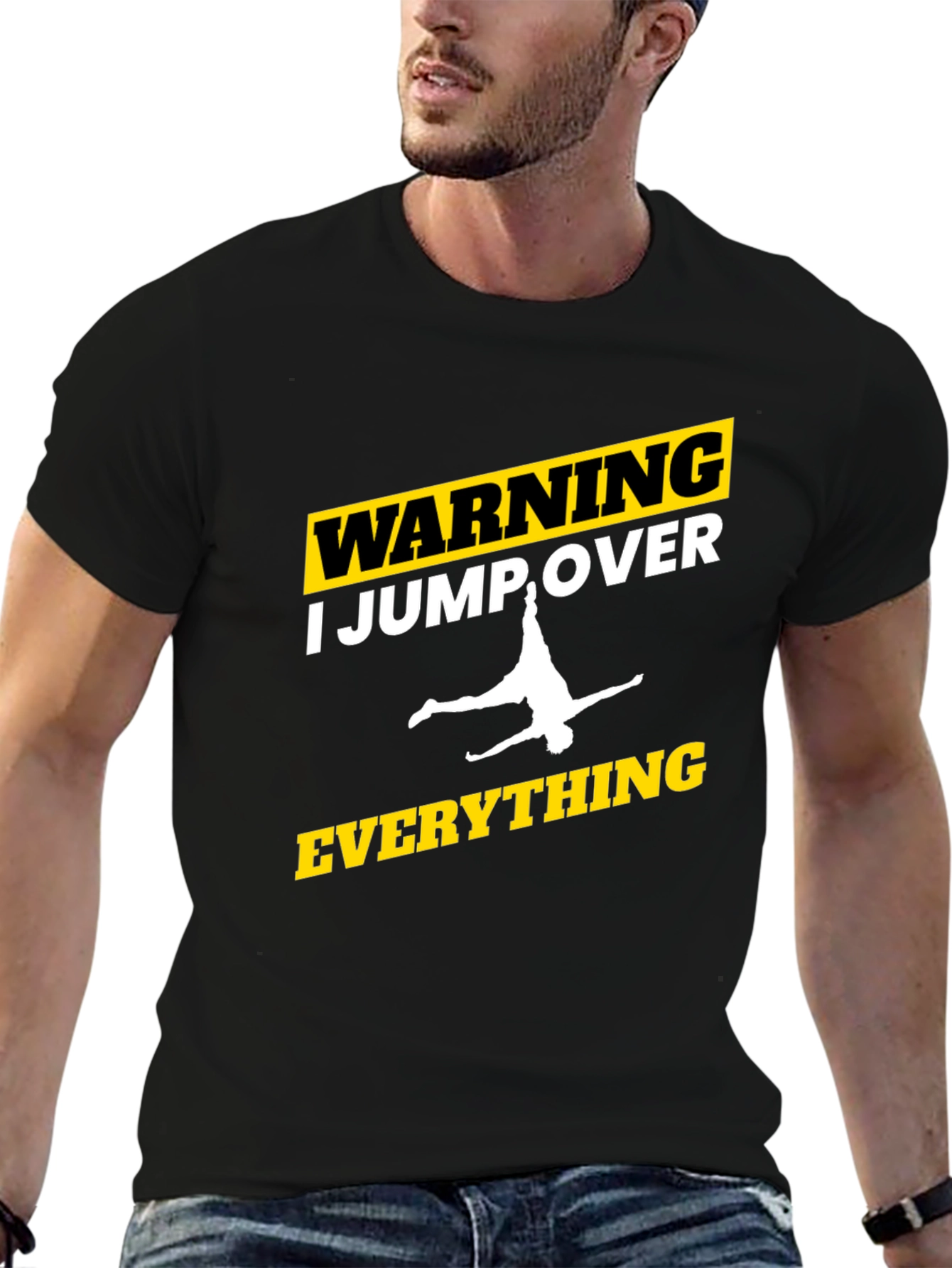 Warning: I Jump Over Everything Graphic Tee