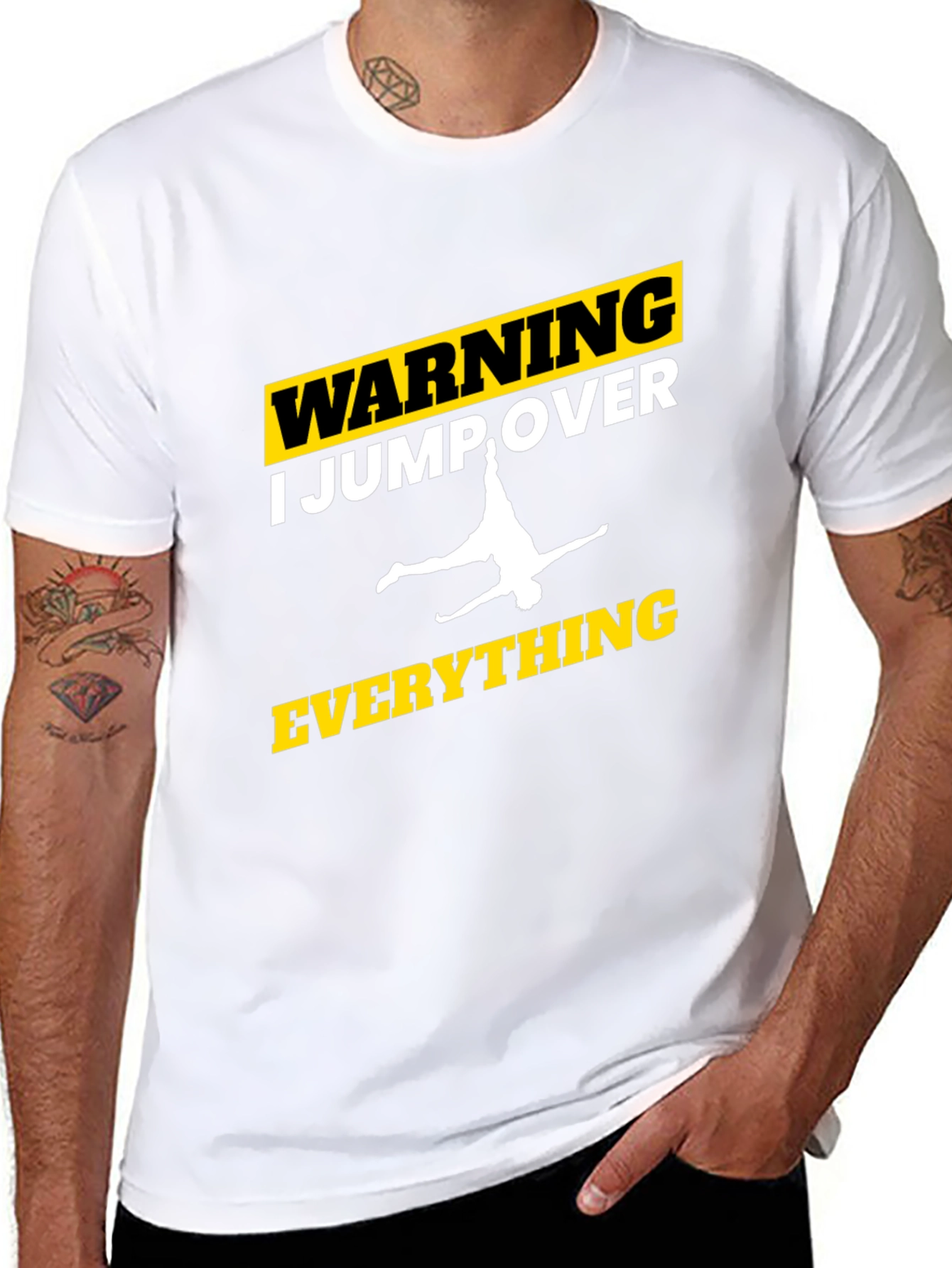 Warning: I Jump Over Everything Graphic Tee