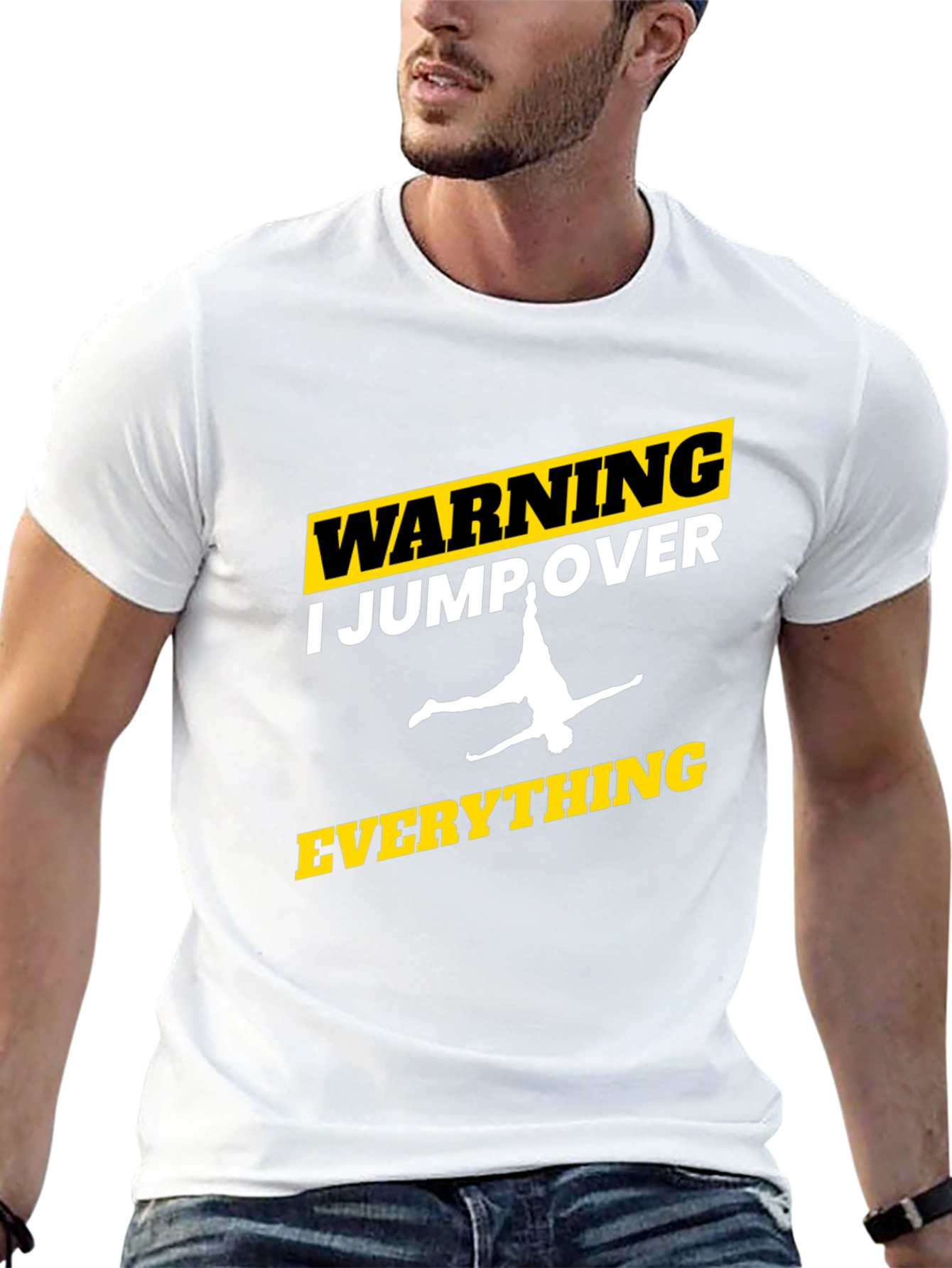 Warning: I Jump Over Everything Graphic Tee