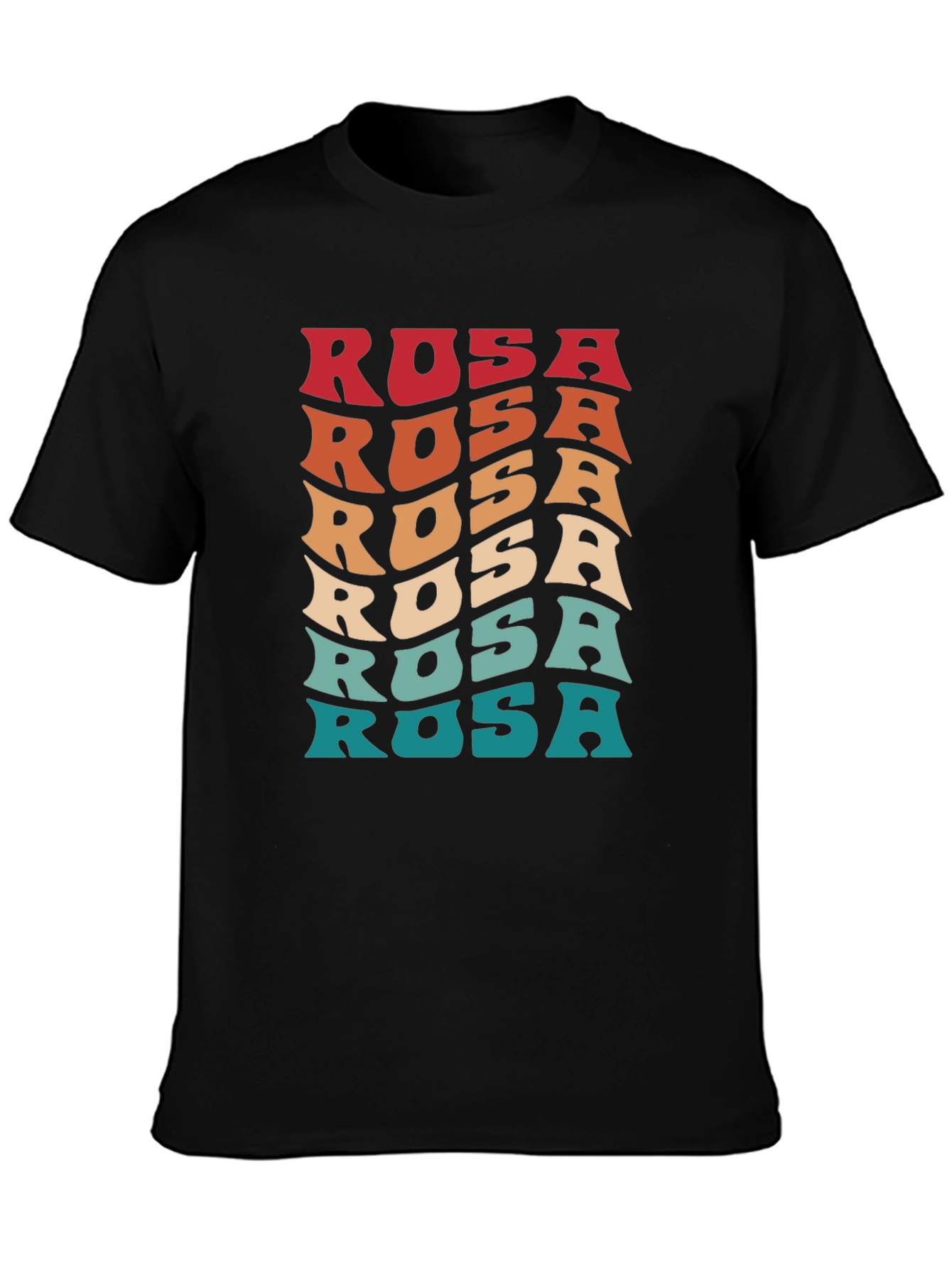 Retro Rosa Graphic Tee - Cool Wavy Font!