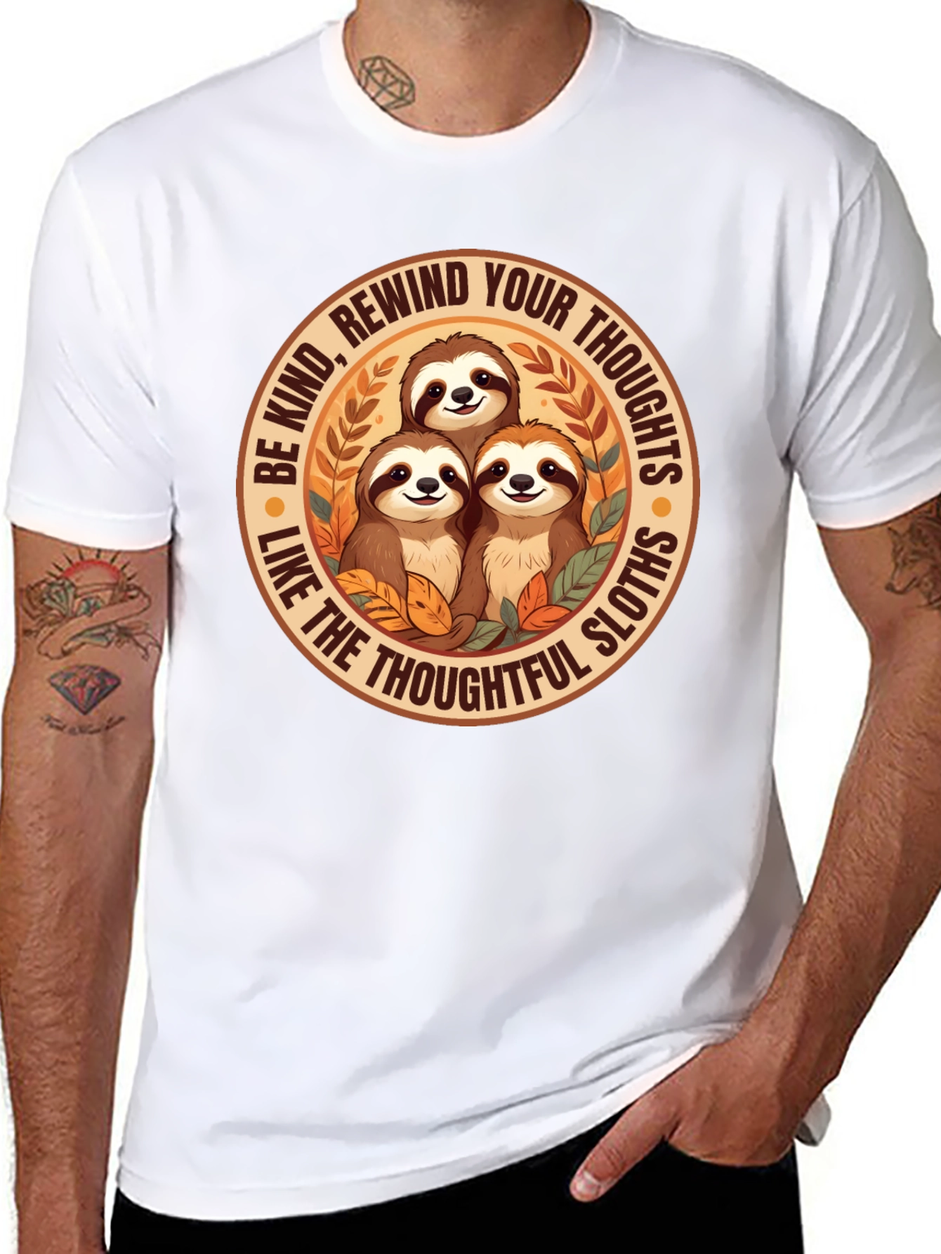 Be Kind Sloth Graphic Tee