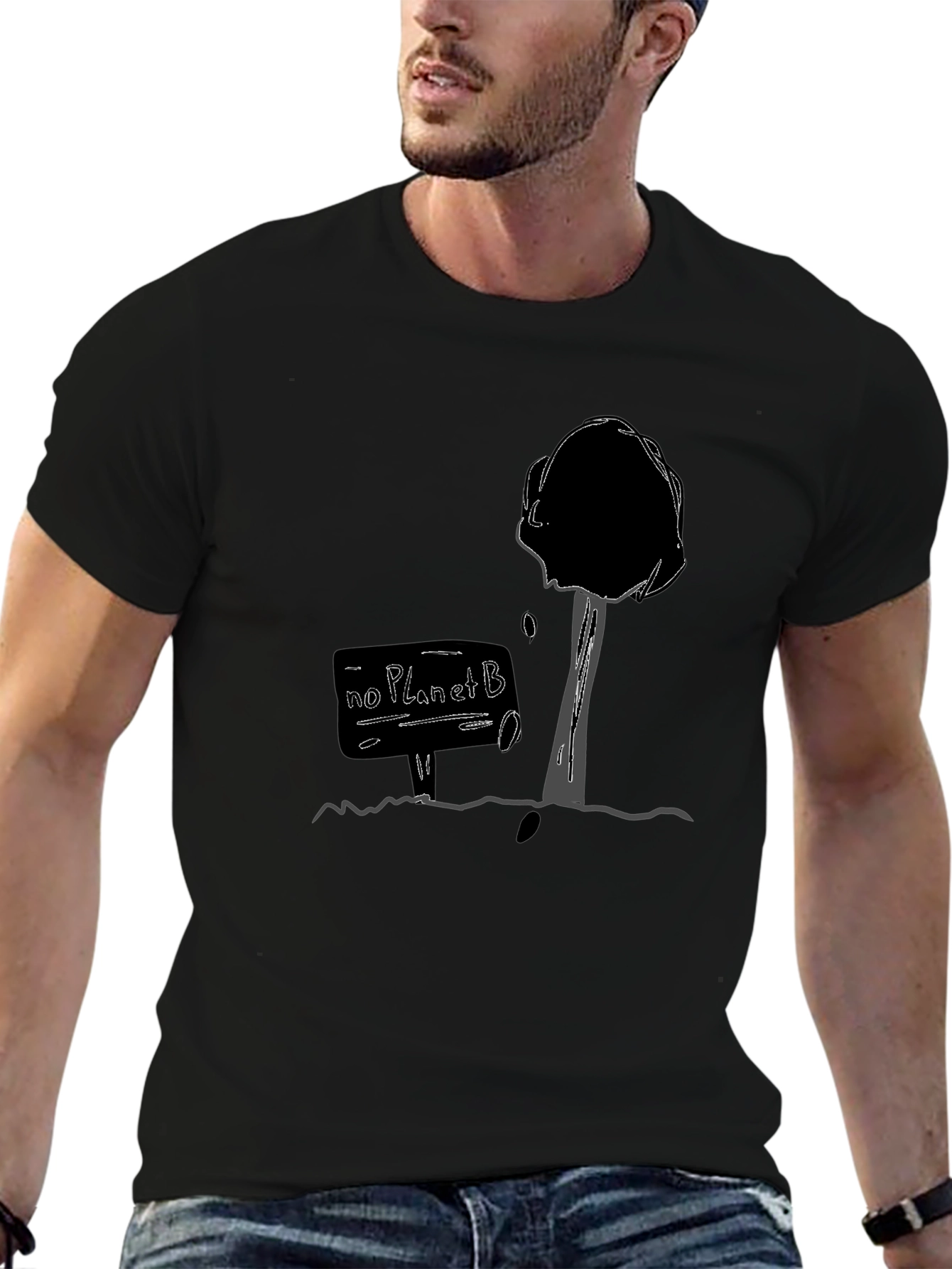 No Planet B Graphic Tee - Black