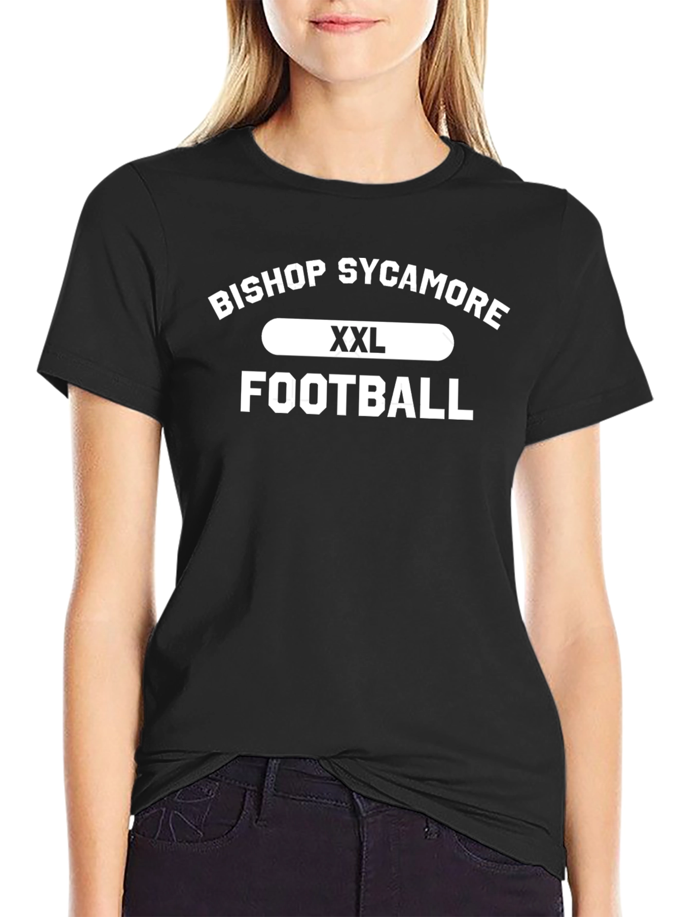 Bishop Sycamore Football T-Shirt XXL Black