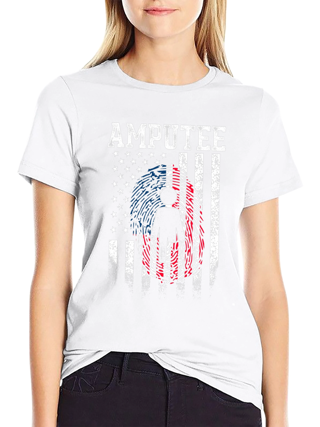 Amputee USA Flag Graphic Tee