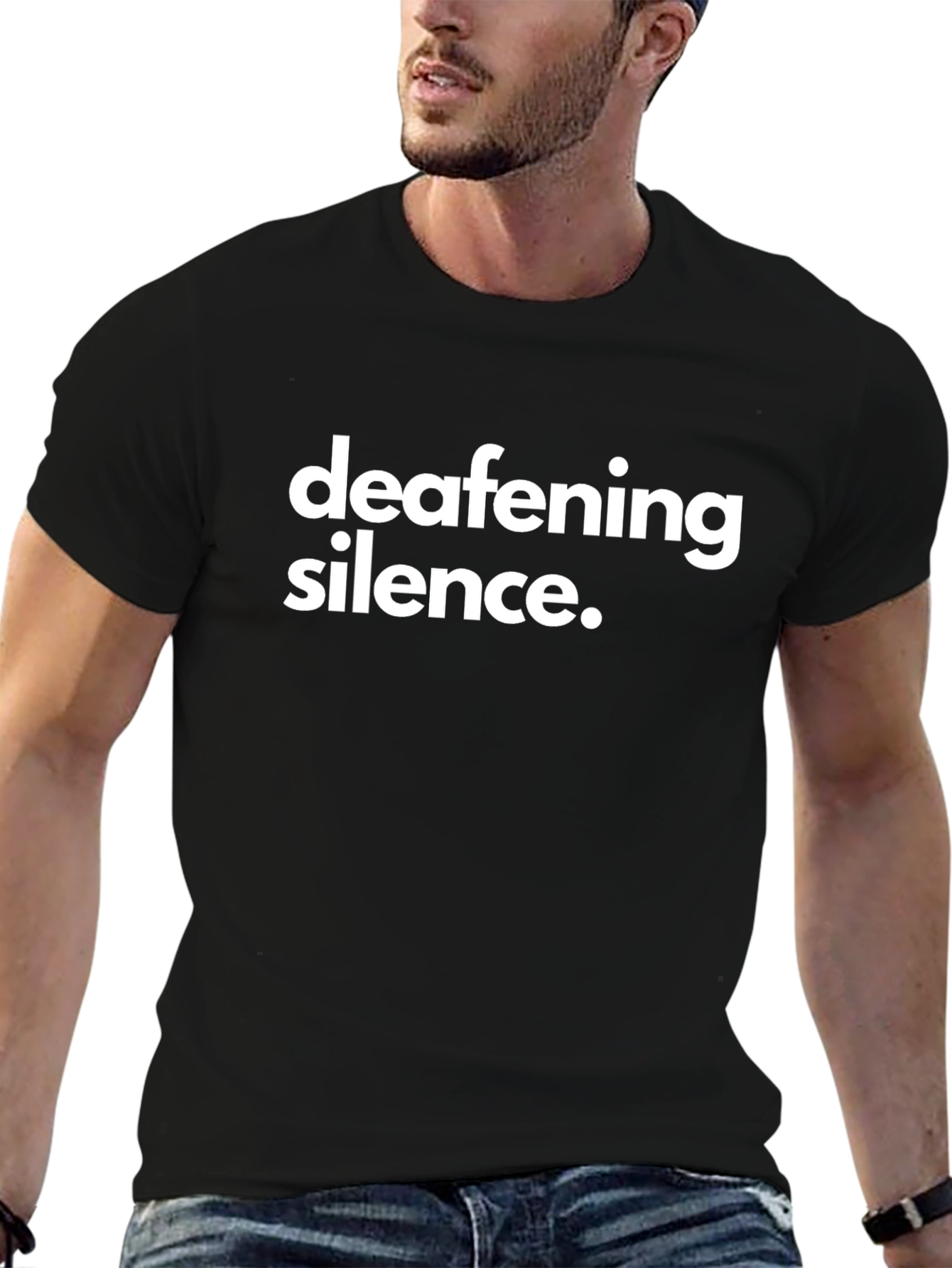 Deafening Silence Graphic Tee - Black