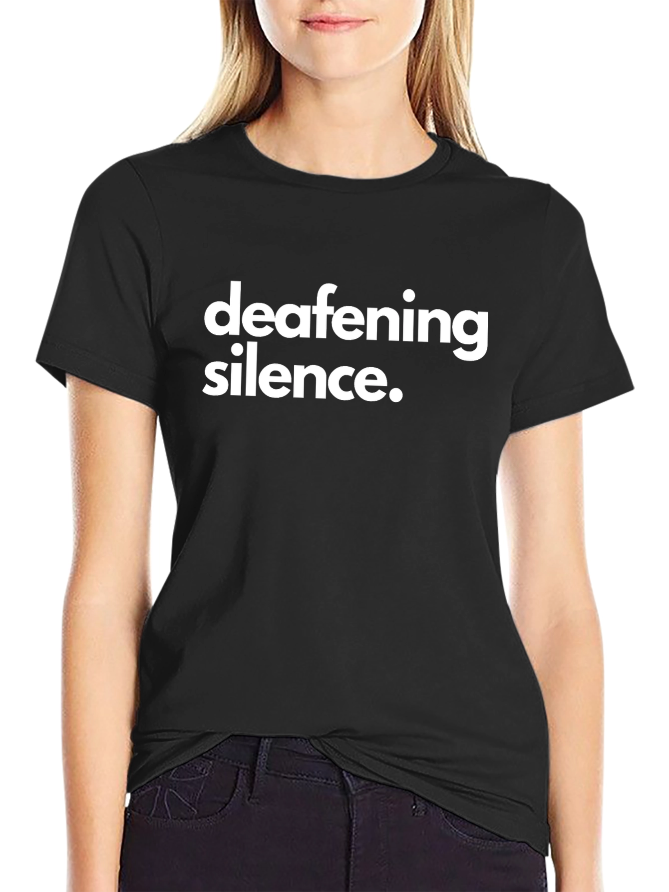 Deafening Silence Graphic Tee - Black