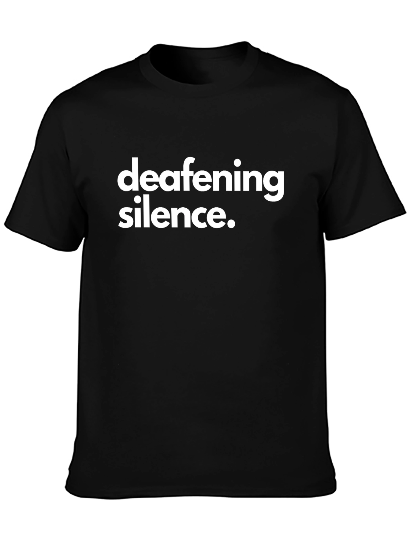 Deafening Silence Graphic Tee - Black