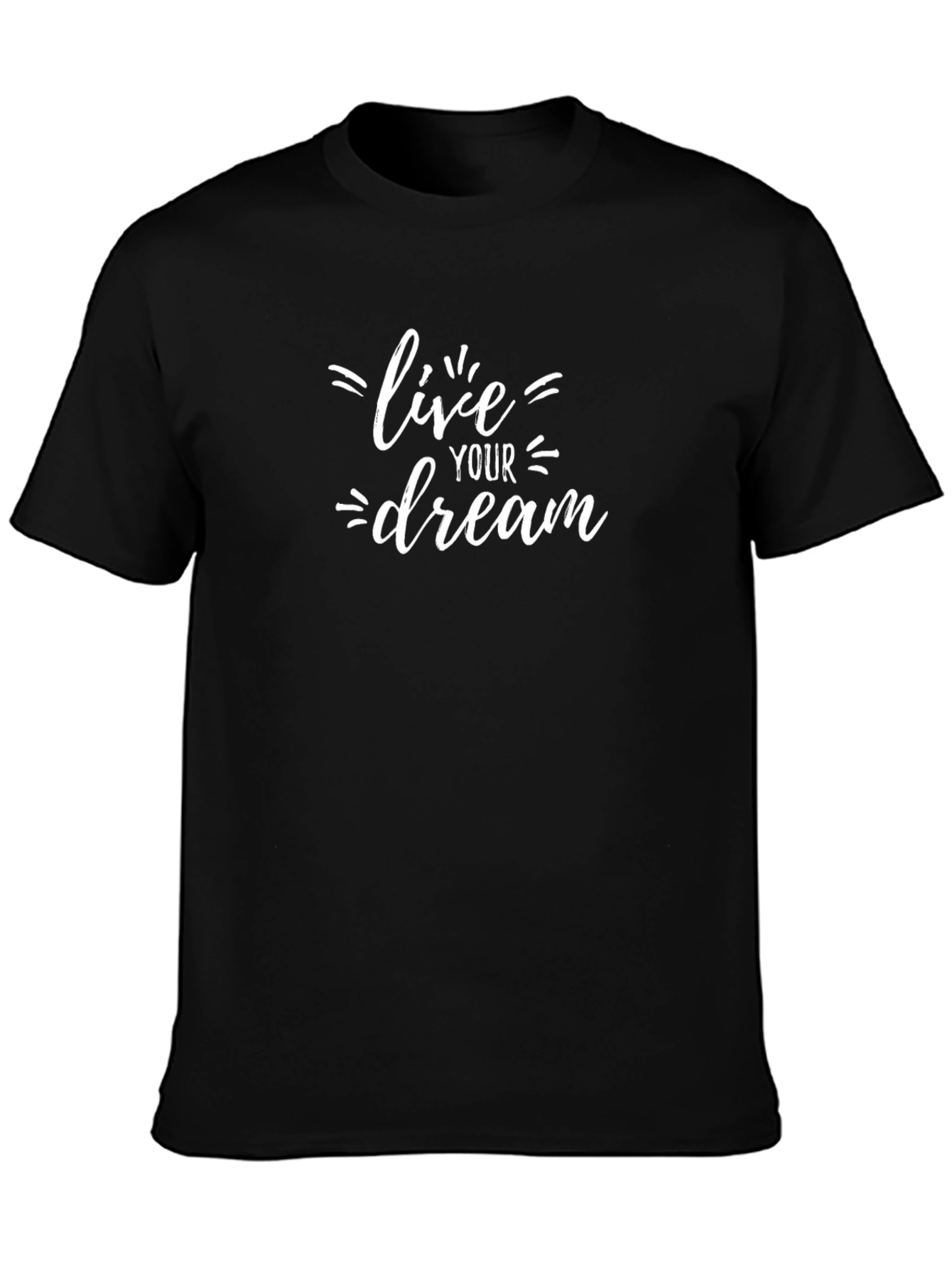 Live Your Dream Black Graphic Tee