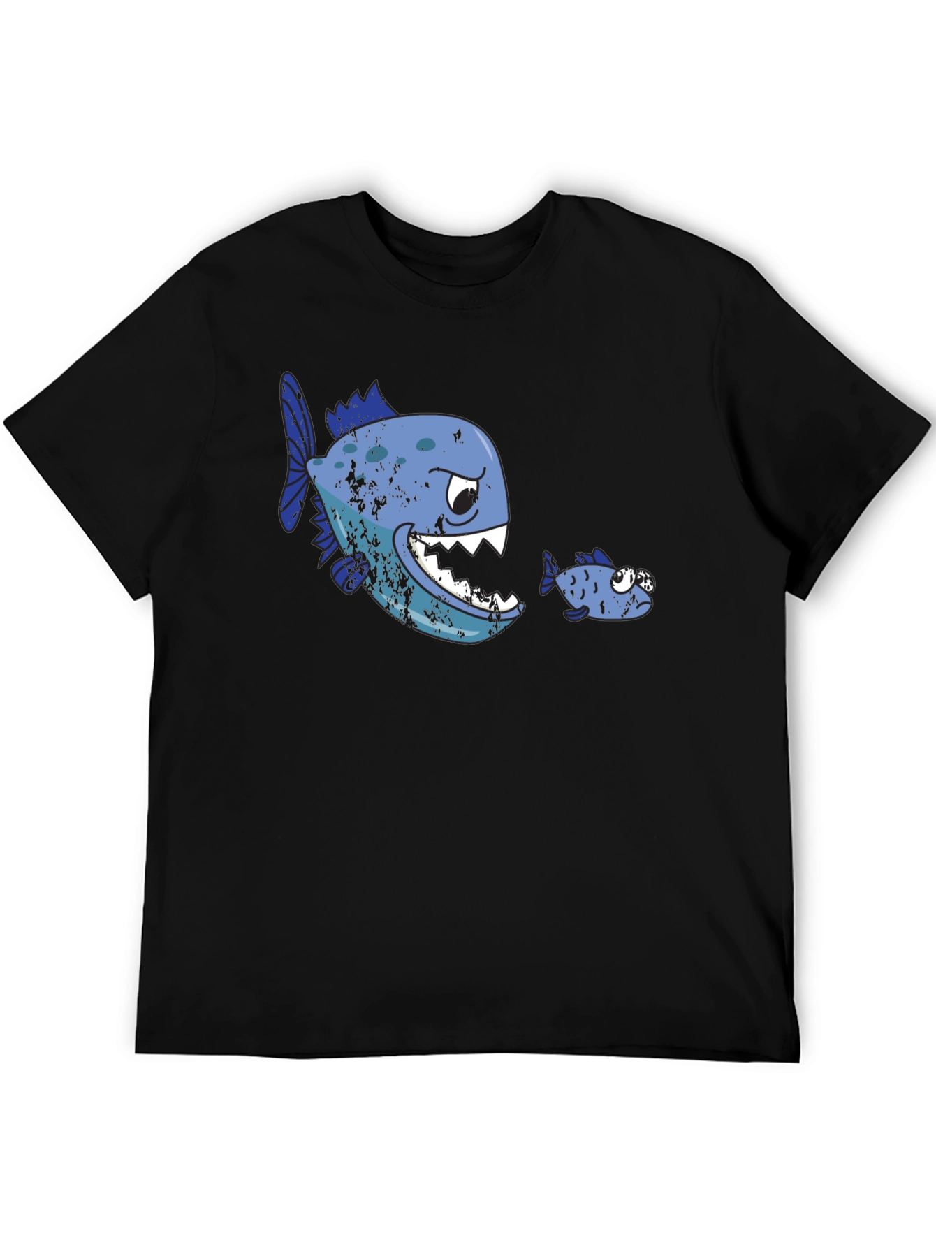 Funny Fish T-Shirt - Big Fish Eats Little Fish