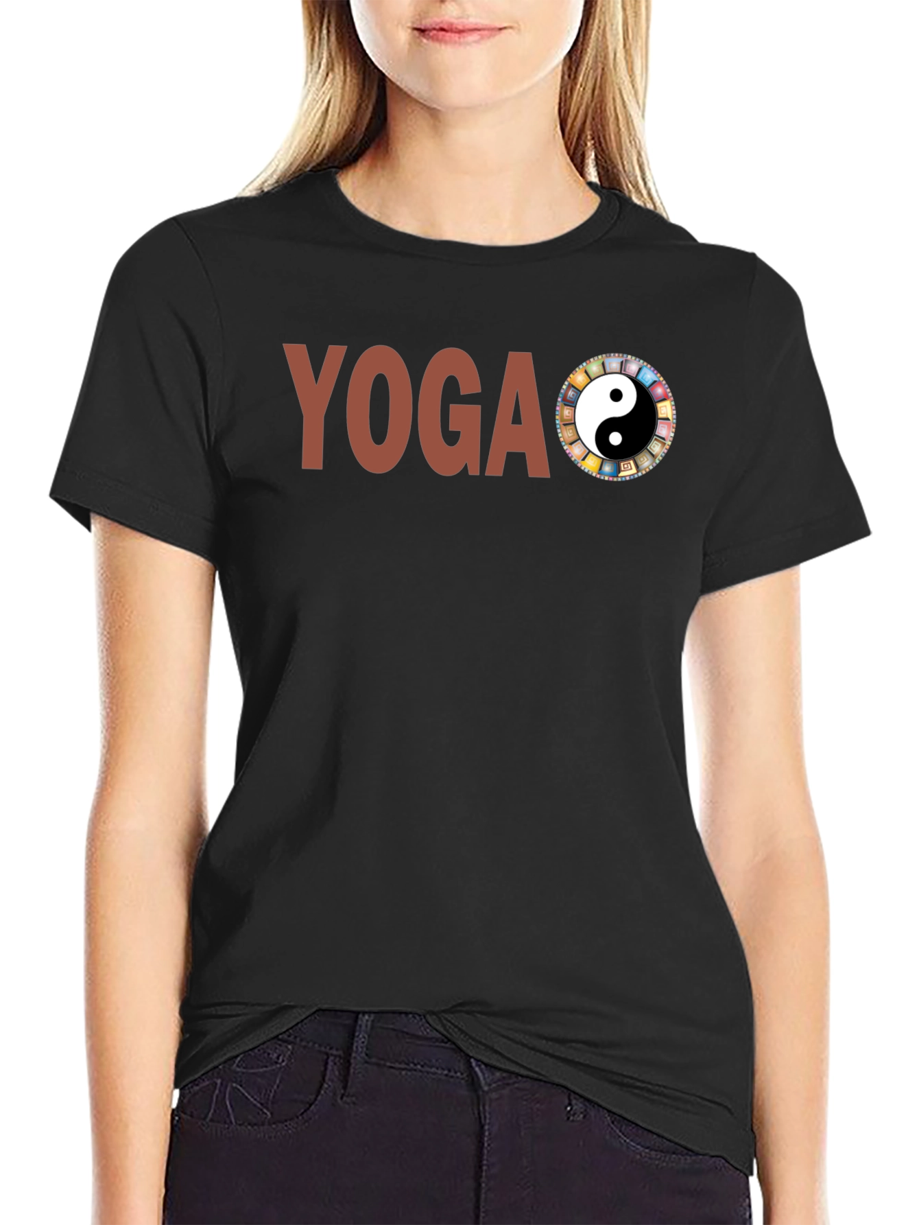 Yoga Yin Yang Graphic T-Shirt