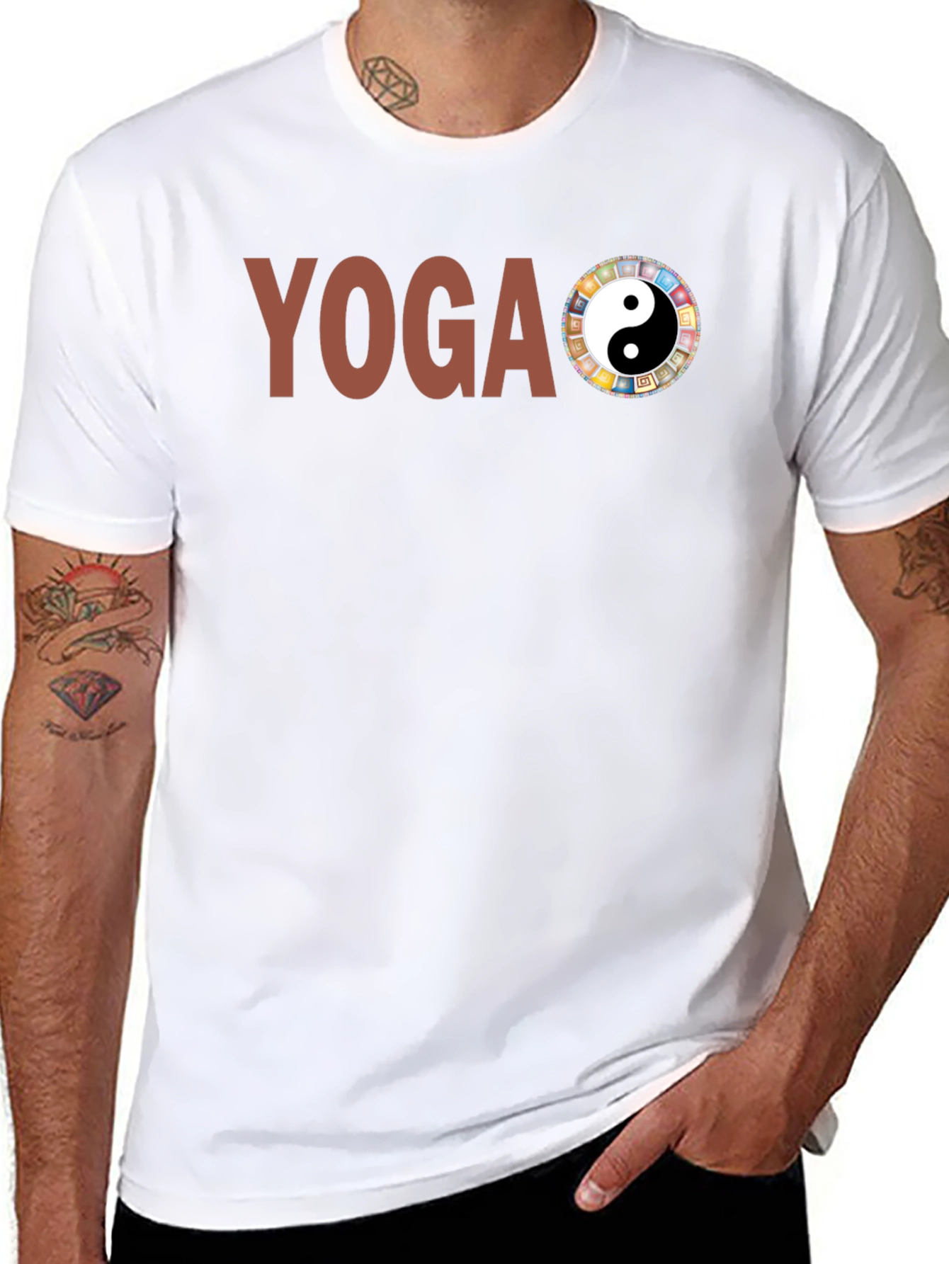 Yoga Yin Yang Graphic T-Shirt