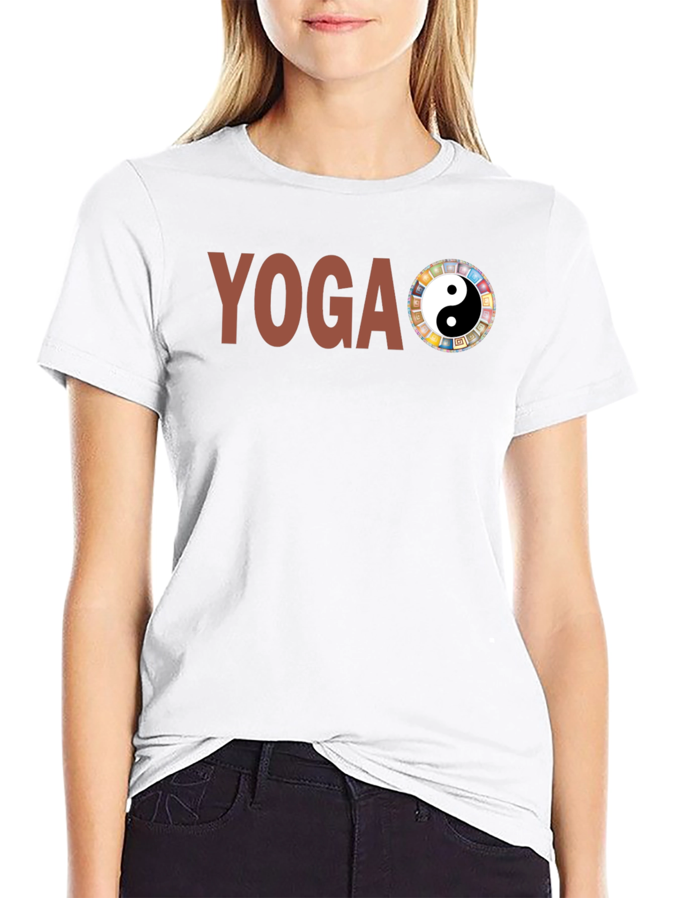 Yoga Yin Yang Graphic T-Shirt